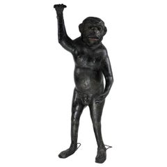 Life-Size 19th Century French Leather Monkey