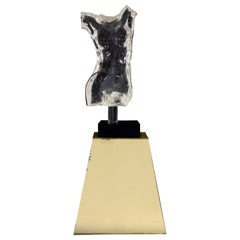 Life Size Acrylic / Lucite Nude Torso Sculpture in the Manner of Frederick Hart