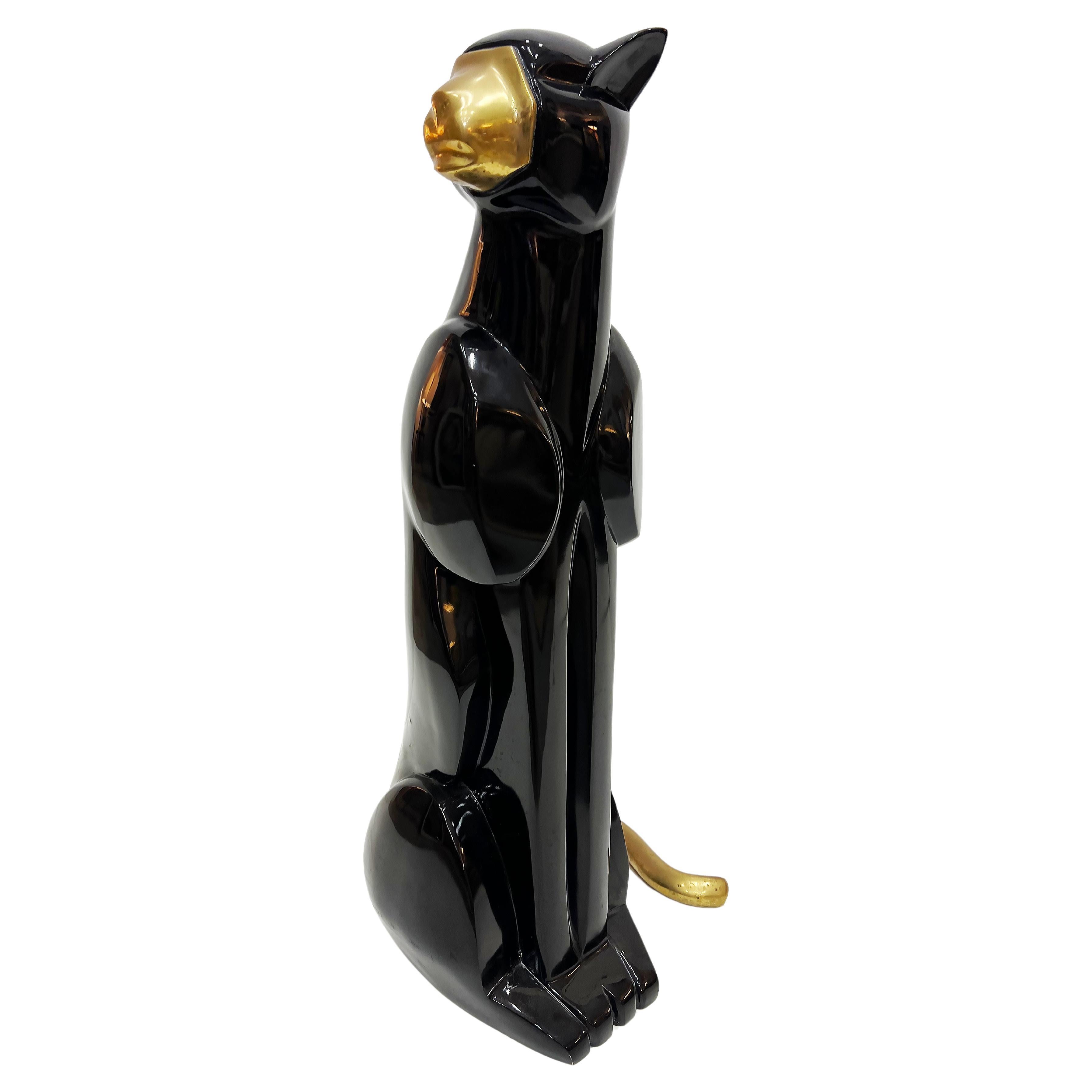 Life size Art Deco Panther, Manner of Loet Vanderveen