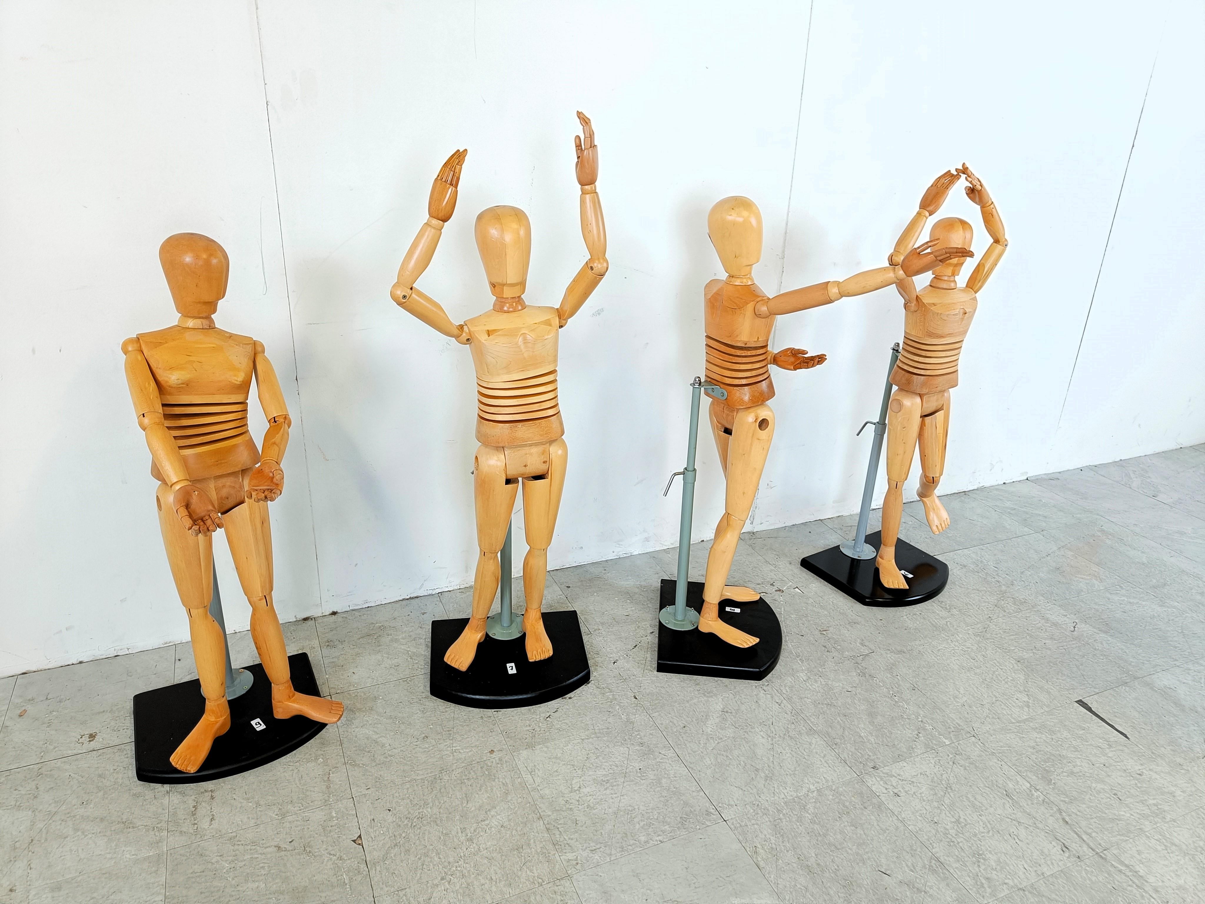 Life size artistic child sized lay figures set of 4, 1980s For Sale 1