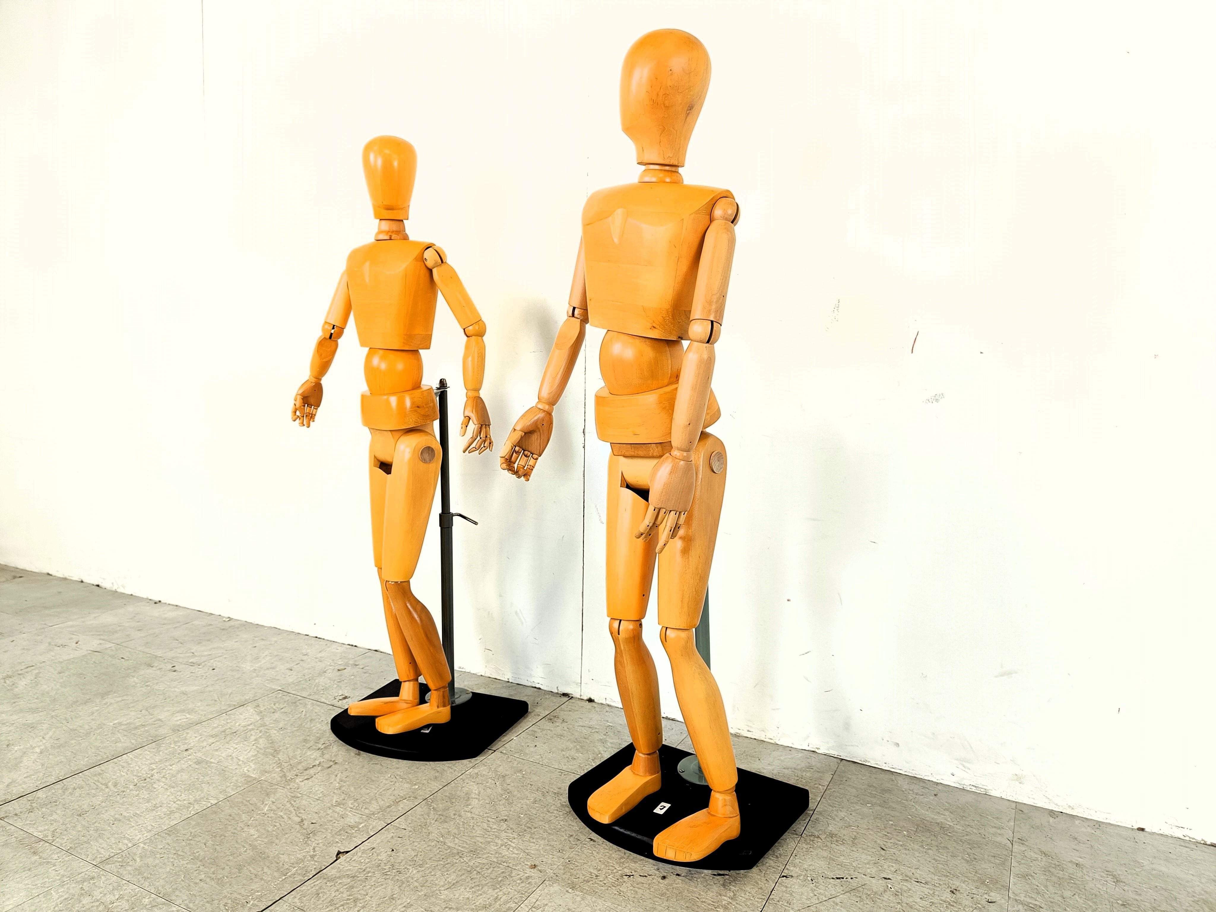 Life size artistic lay figures set of 2, 1980s For Sale 1