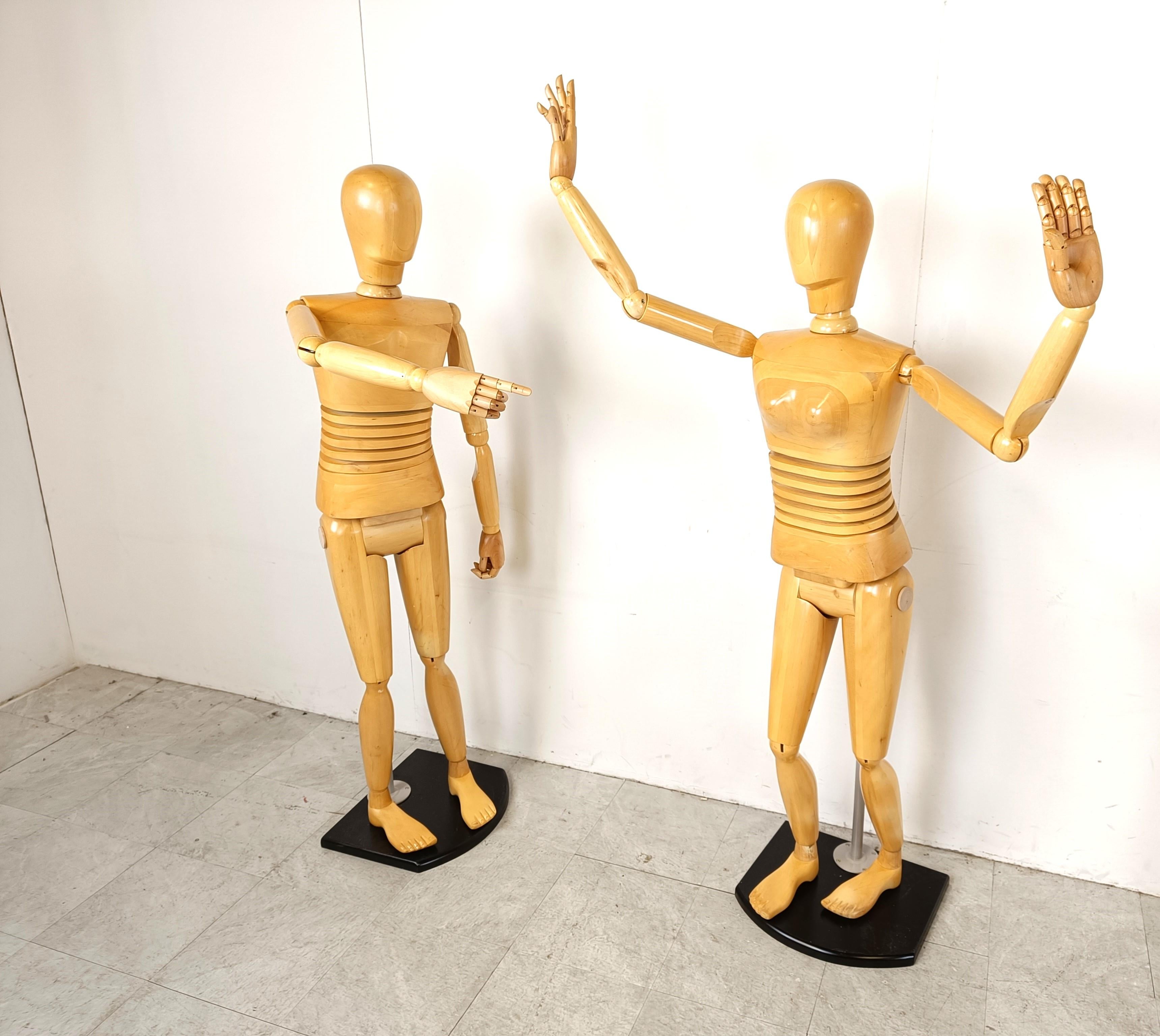 Belgian Life size artistic lay figures set of 4, 1980s For Sale