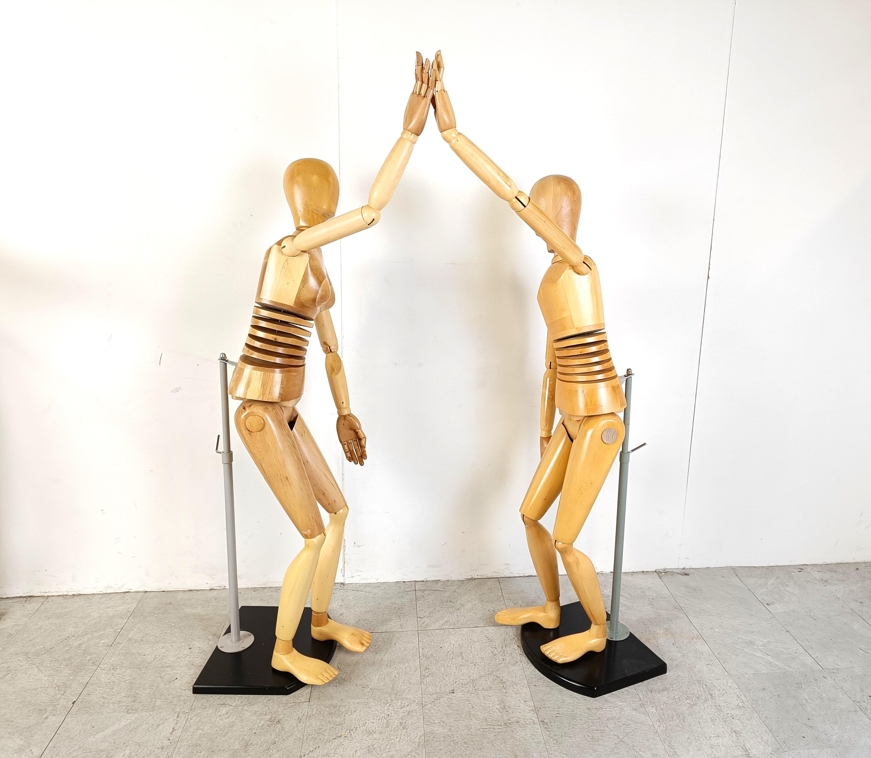 Life size artistic lay figures set of 4, 1980s In Good Condition For Sale In HEVERLEE, BE