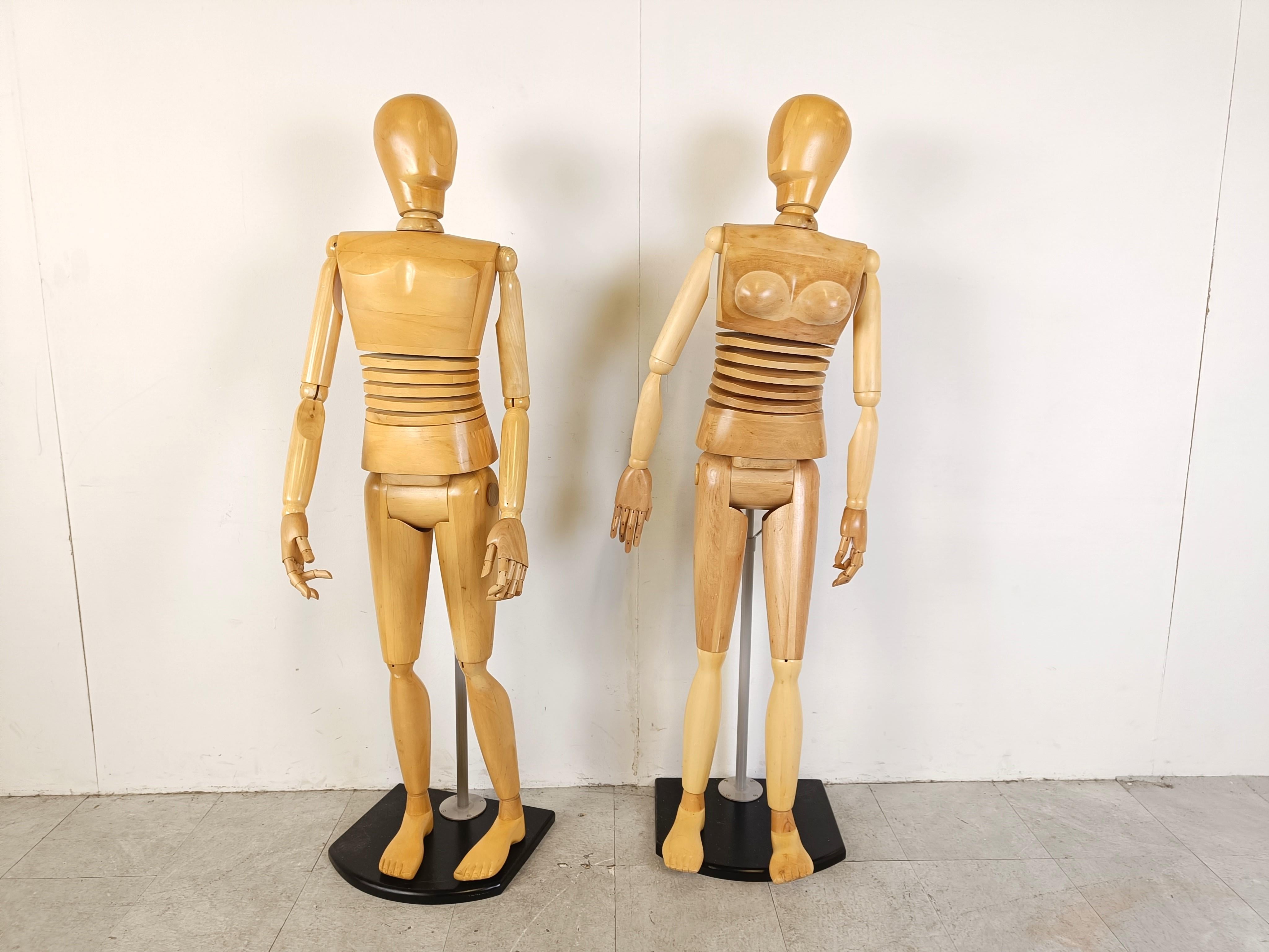Life size artistic lay figures set of 4, 1980s For Sale 2