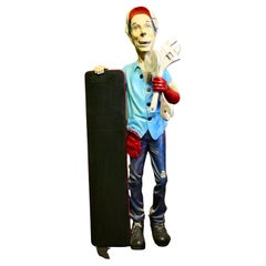 Life Size Auto Mechanic Truck Stop Menu Board Trade Sign
