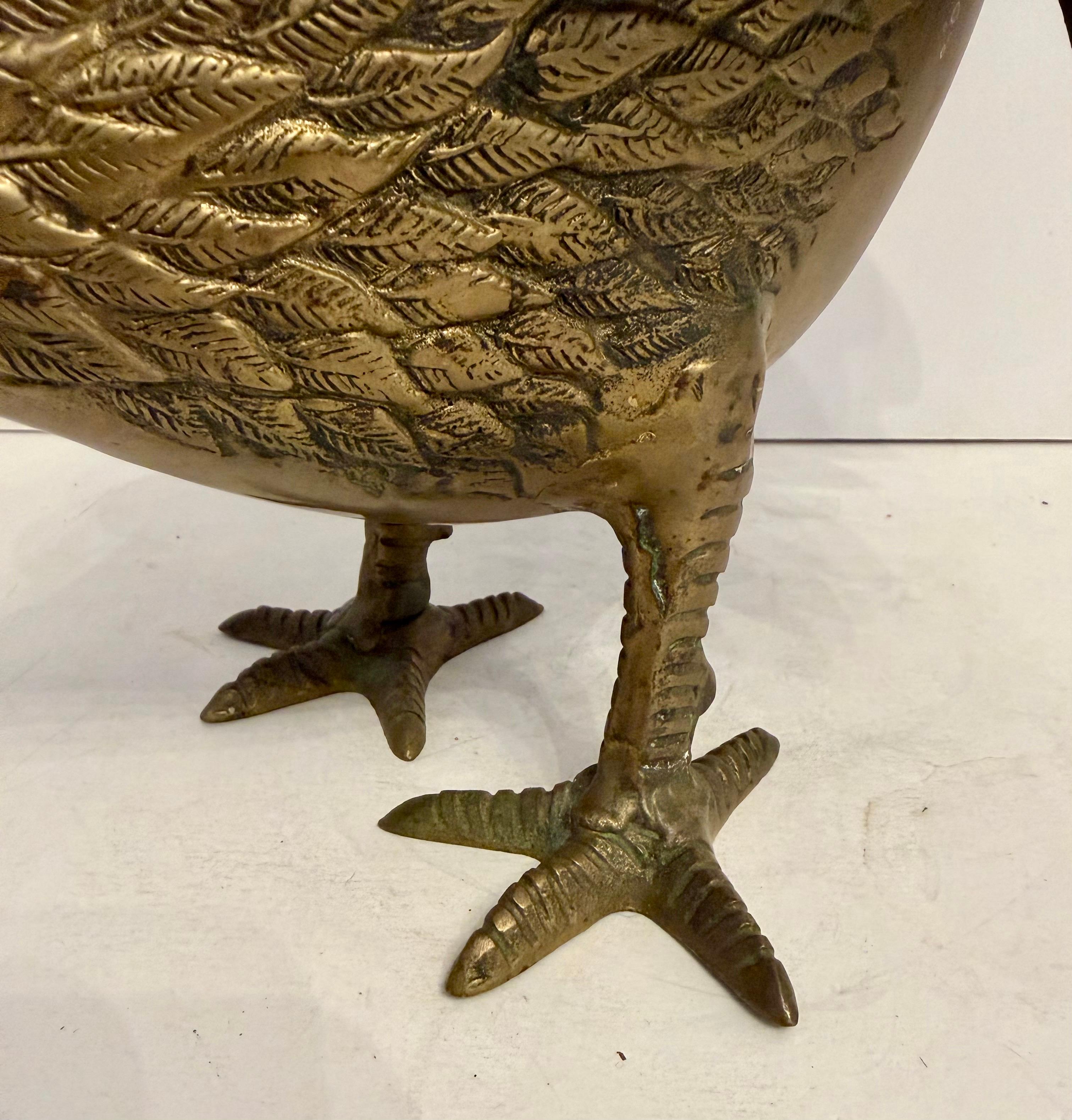 Lebensgroßer Messing-Hahn-Skulptur im Zustand „Gut“ im Angebot in New York, NY