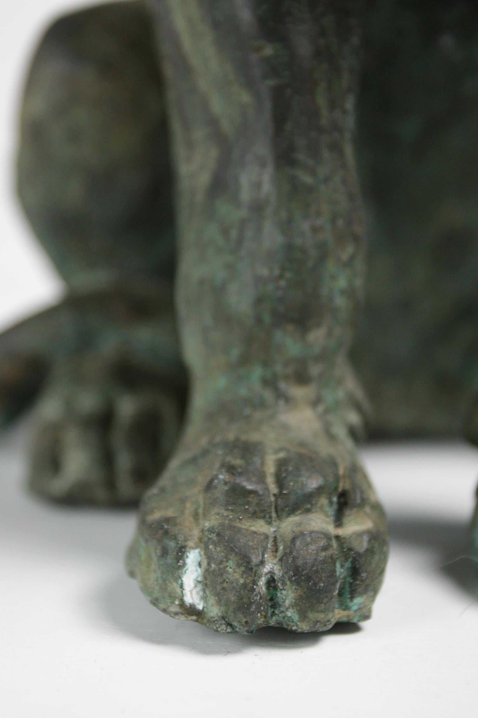 Egyptian Life Size Bronze Bastet Cat Free Shipping For Sale