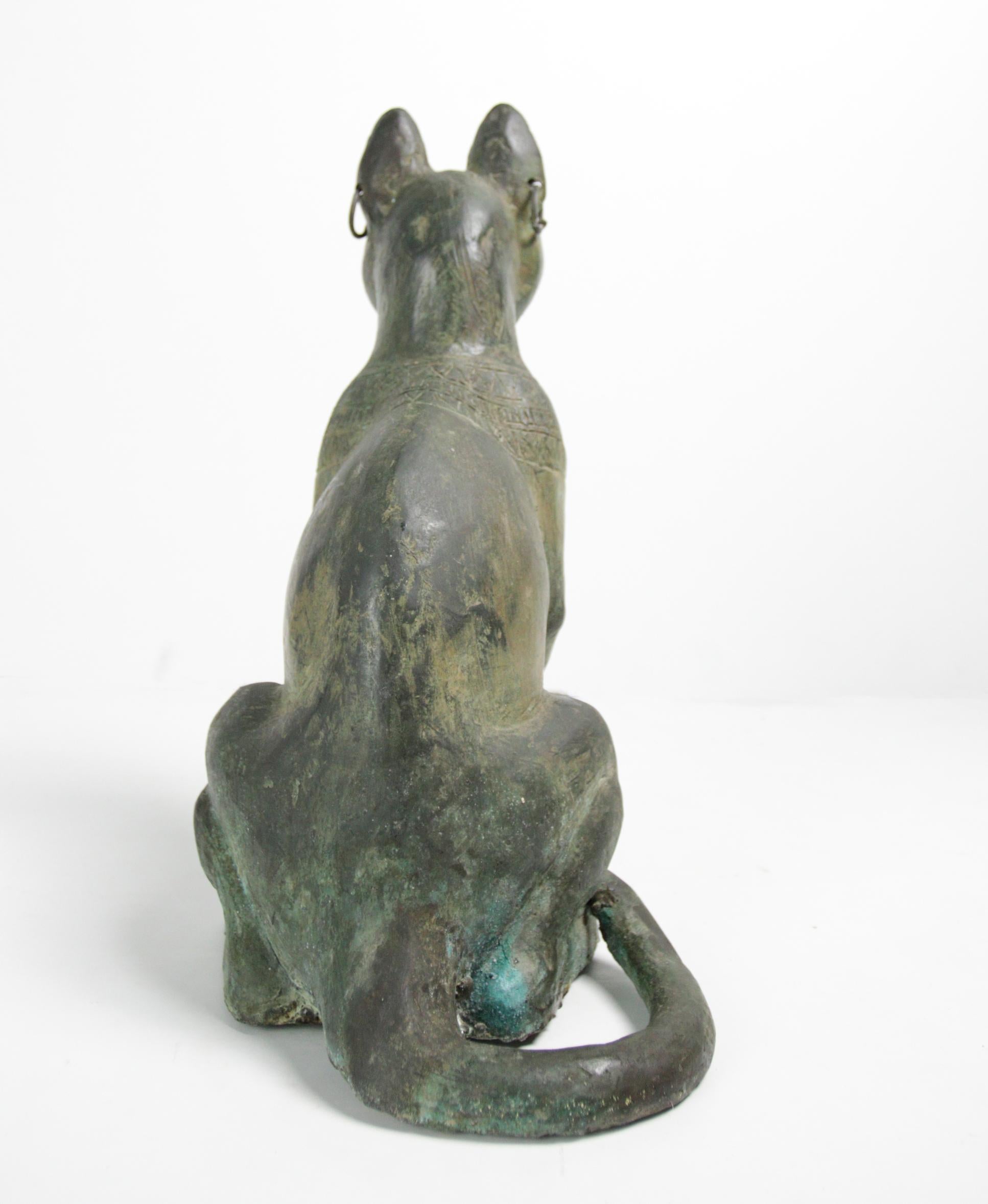 Life Size Bronze Bastet Cat Free Shipping For Sale 1