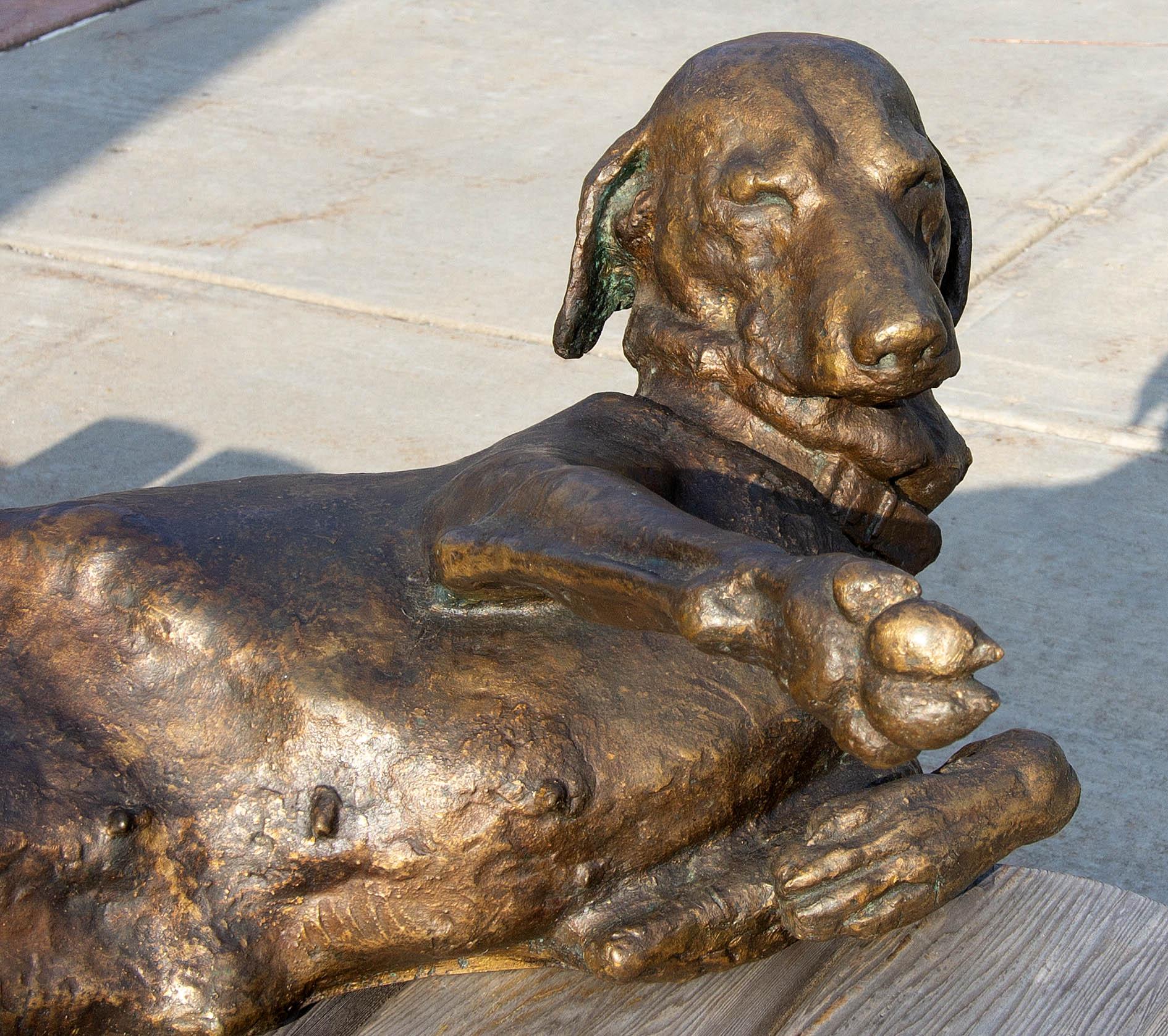 20th Century Life-Size Bronze Sporting Dog