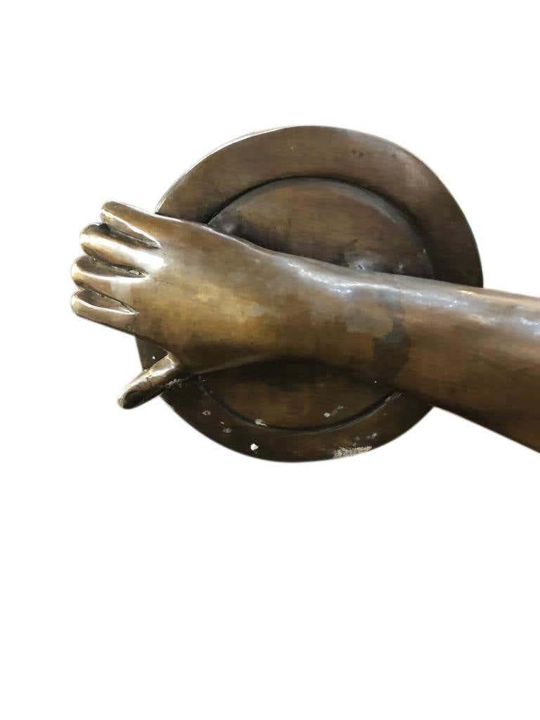 Statue olympique grecque à disque grandeur nature en bronze, 20ème siècle en vente 5