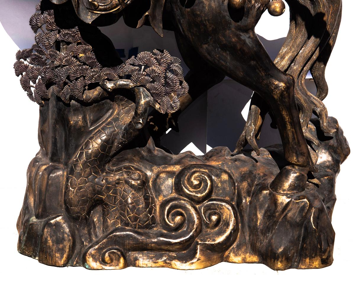 Life-Size Bronze of Chinese General Guandi on Horseback 1