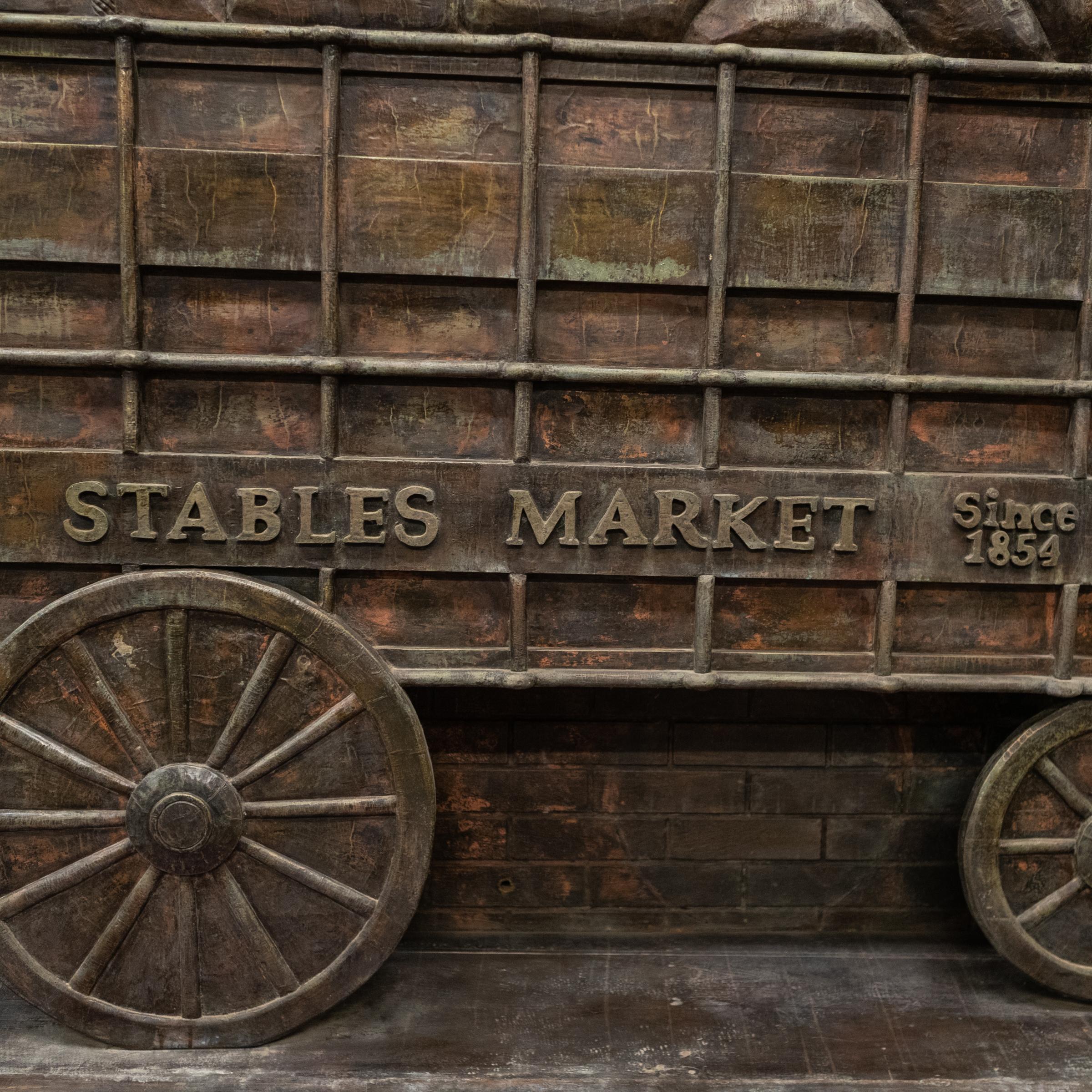 Life-Size Camden Market Bronze Horse Scene For Sale 5