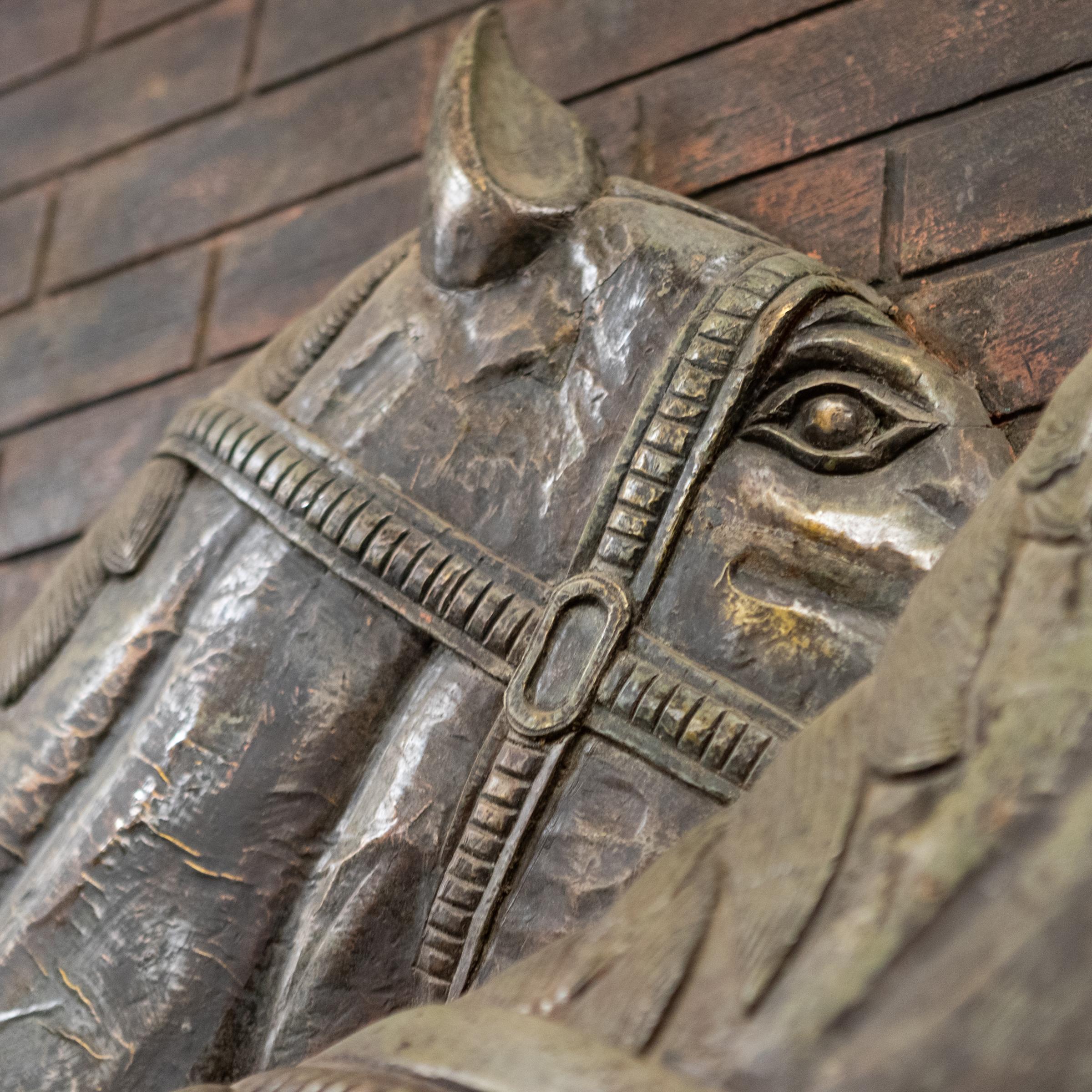 Camden-Markt-Bronze-Pferdszene in Lebensgröße im Angebot 9