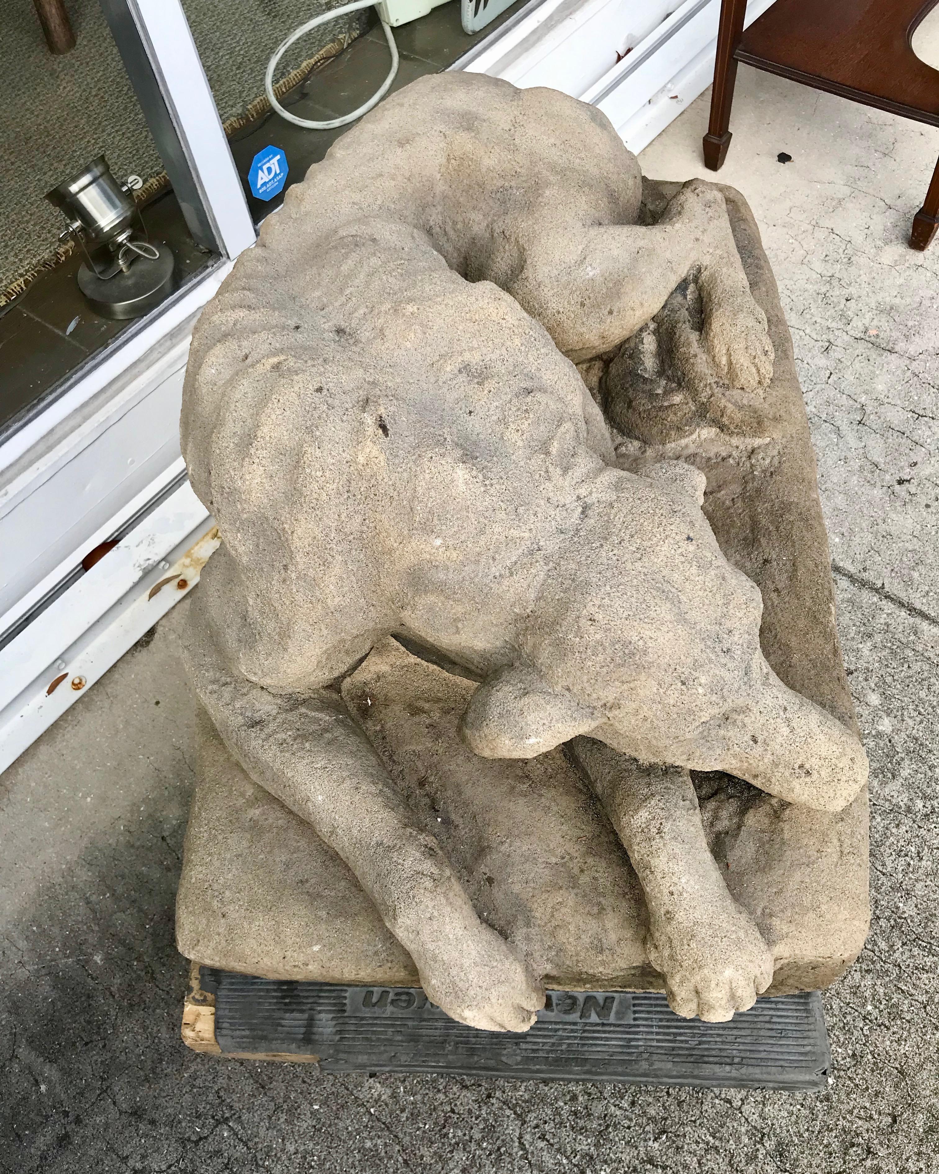 Life Size Cast Stone /Concrete Figure of a Dog 3
