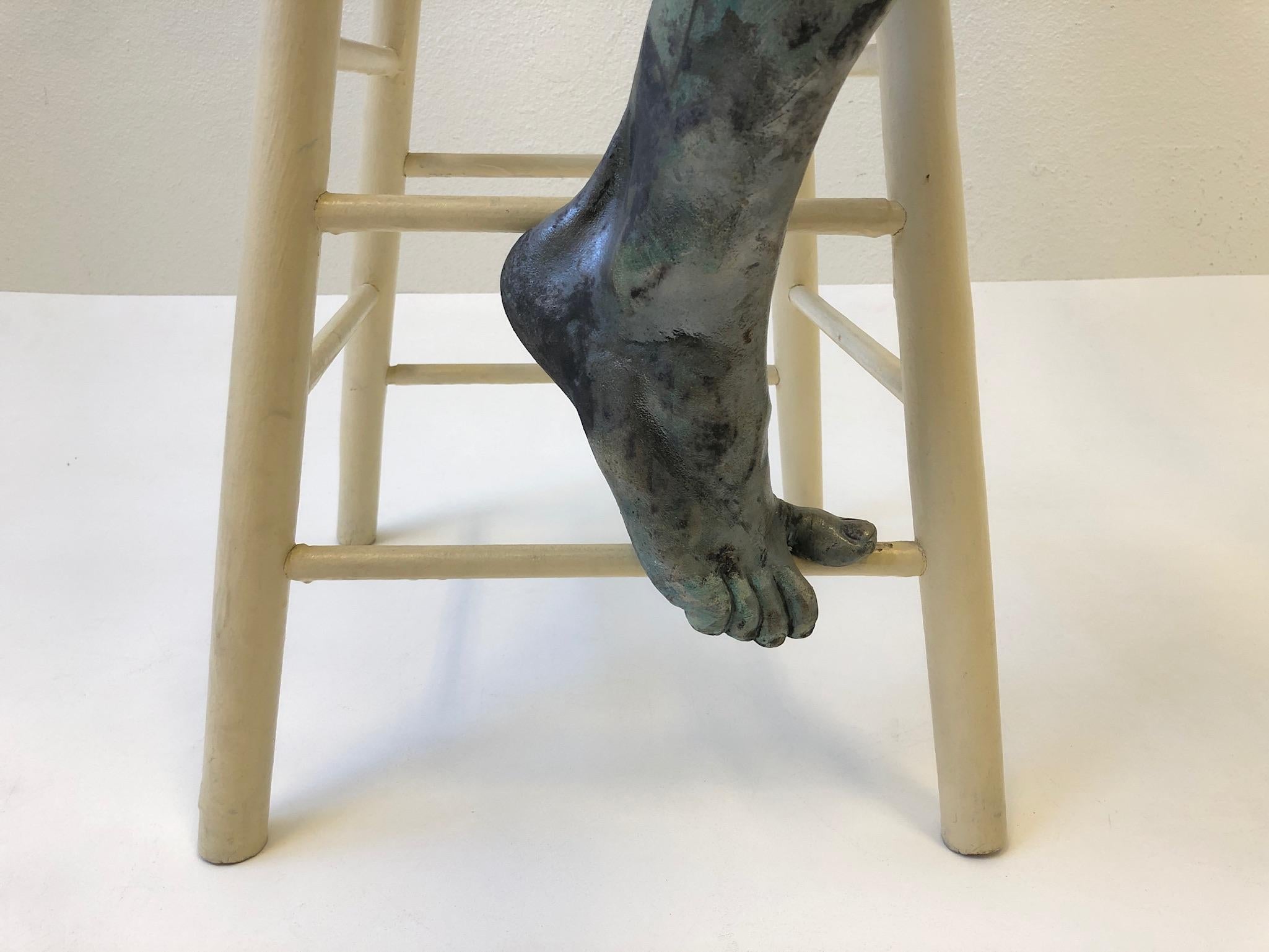 Life-Size Ceramic Female Sculpture by Eva Stettner For Sale 8