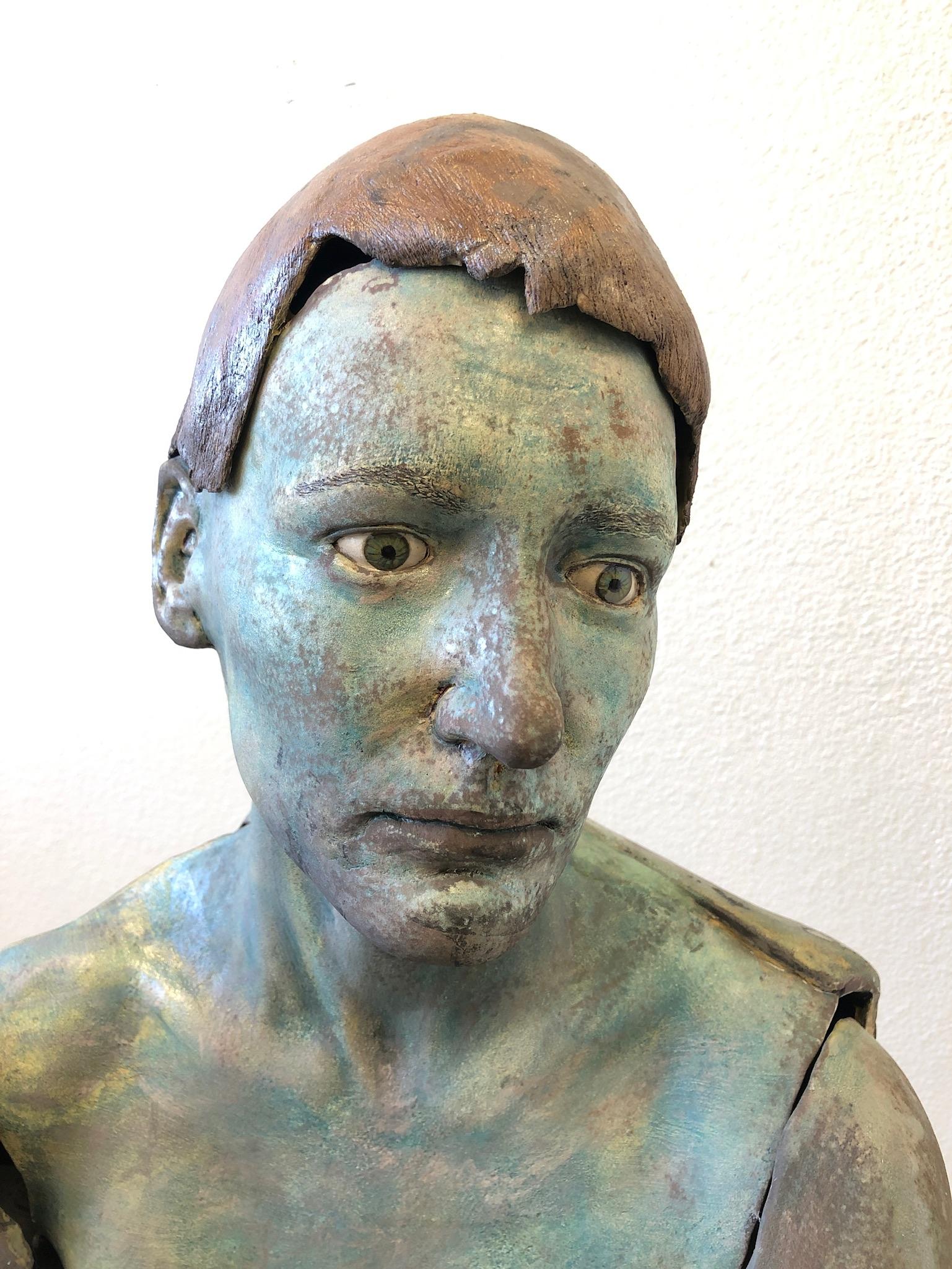 Life-Size Ceramic Female Sculpture by Eva Stettner For Sale 11