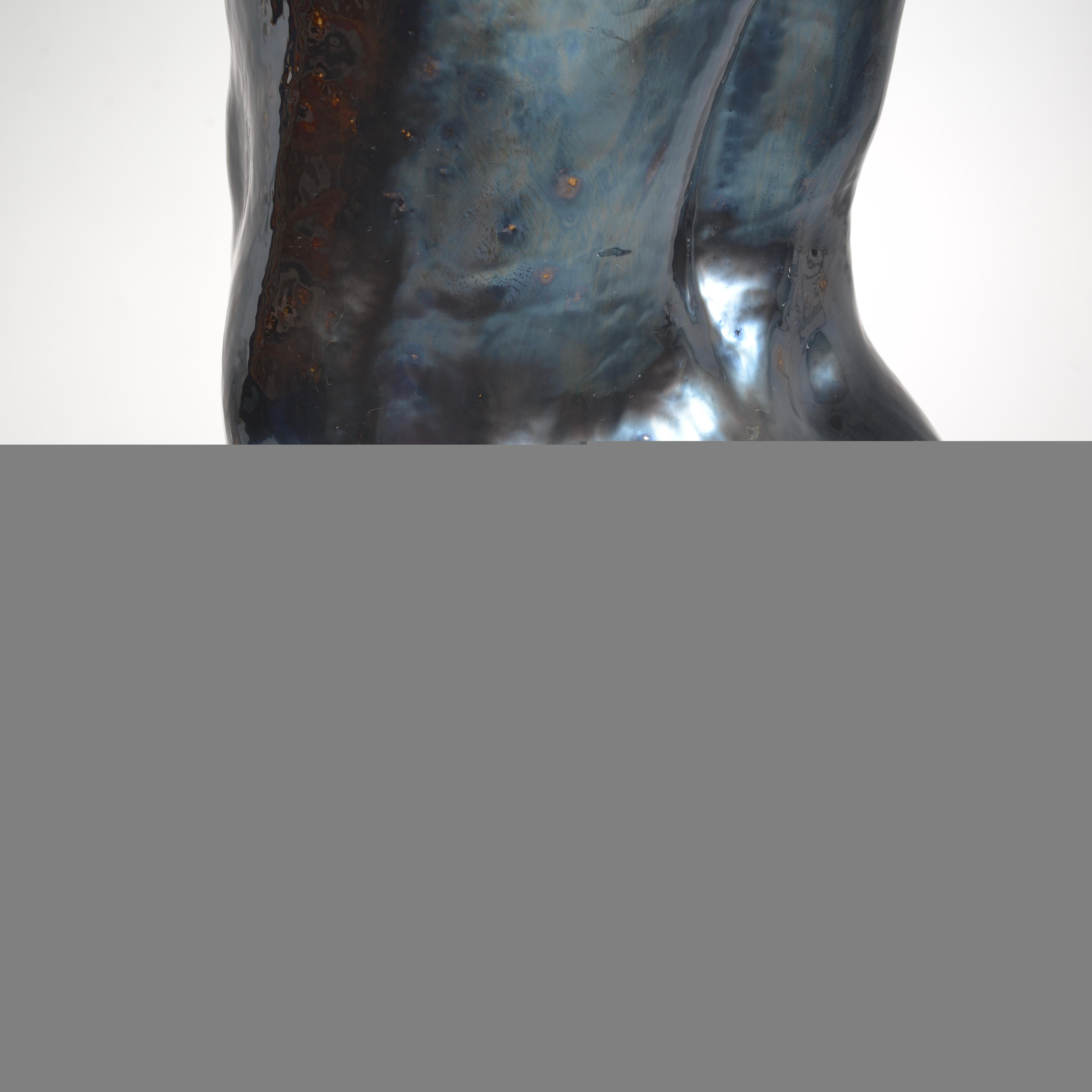Life Size Ceramic Male Bust by Artist S Porter, circa 1985 5
