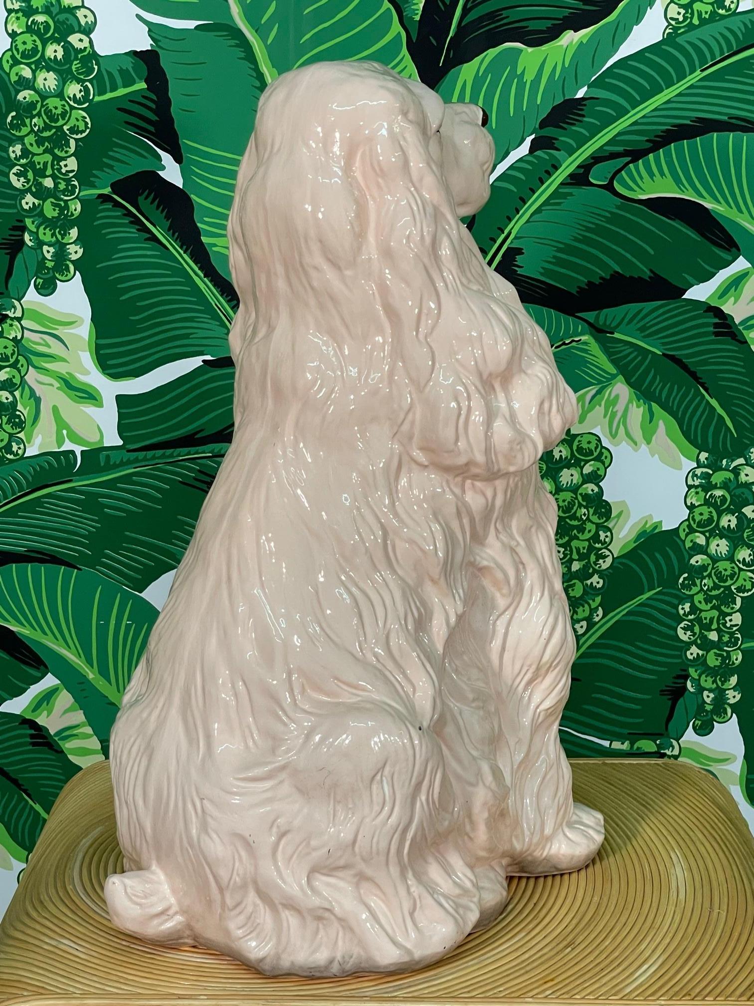 large ceramic dog
