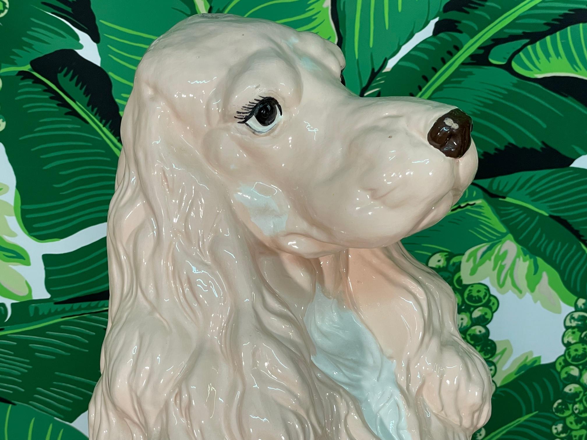 ceramic life size dog statues