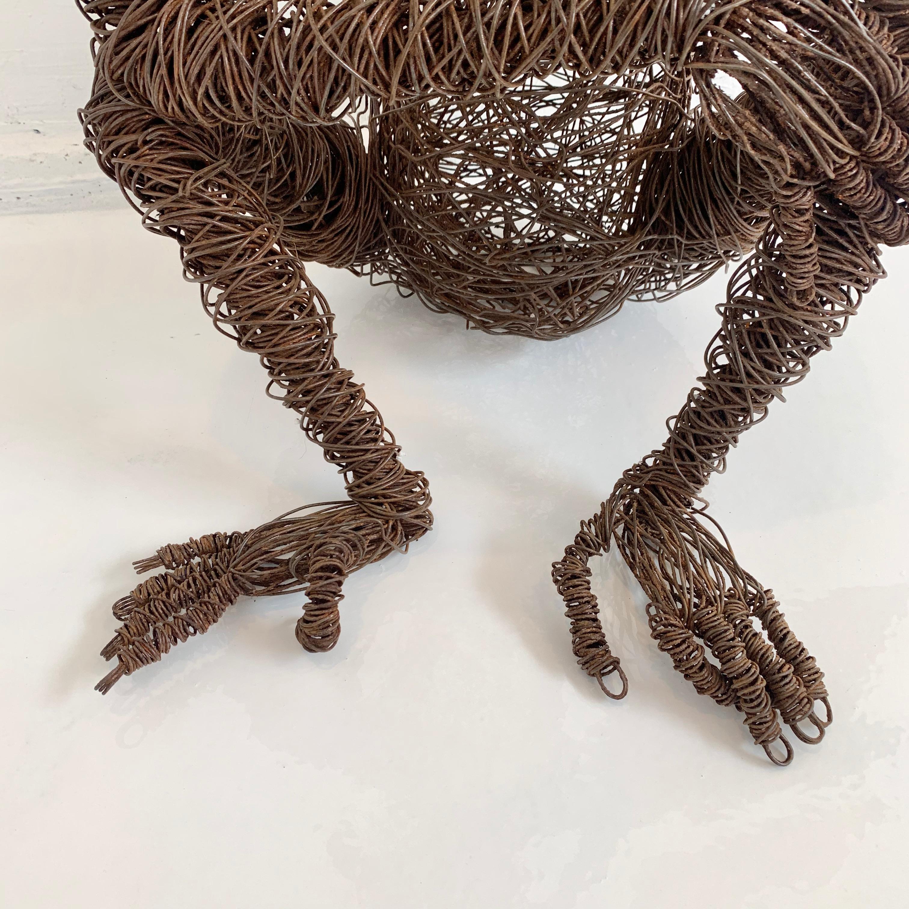 Late 20th Century Life-Size Chimpanzee Metal Sculpture