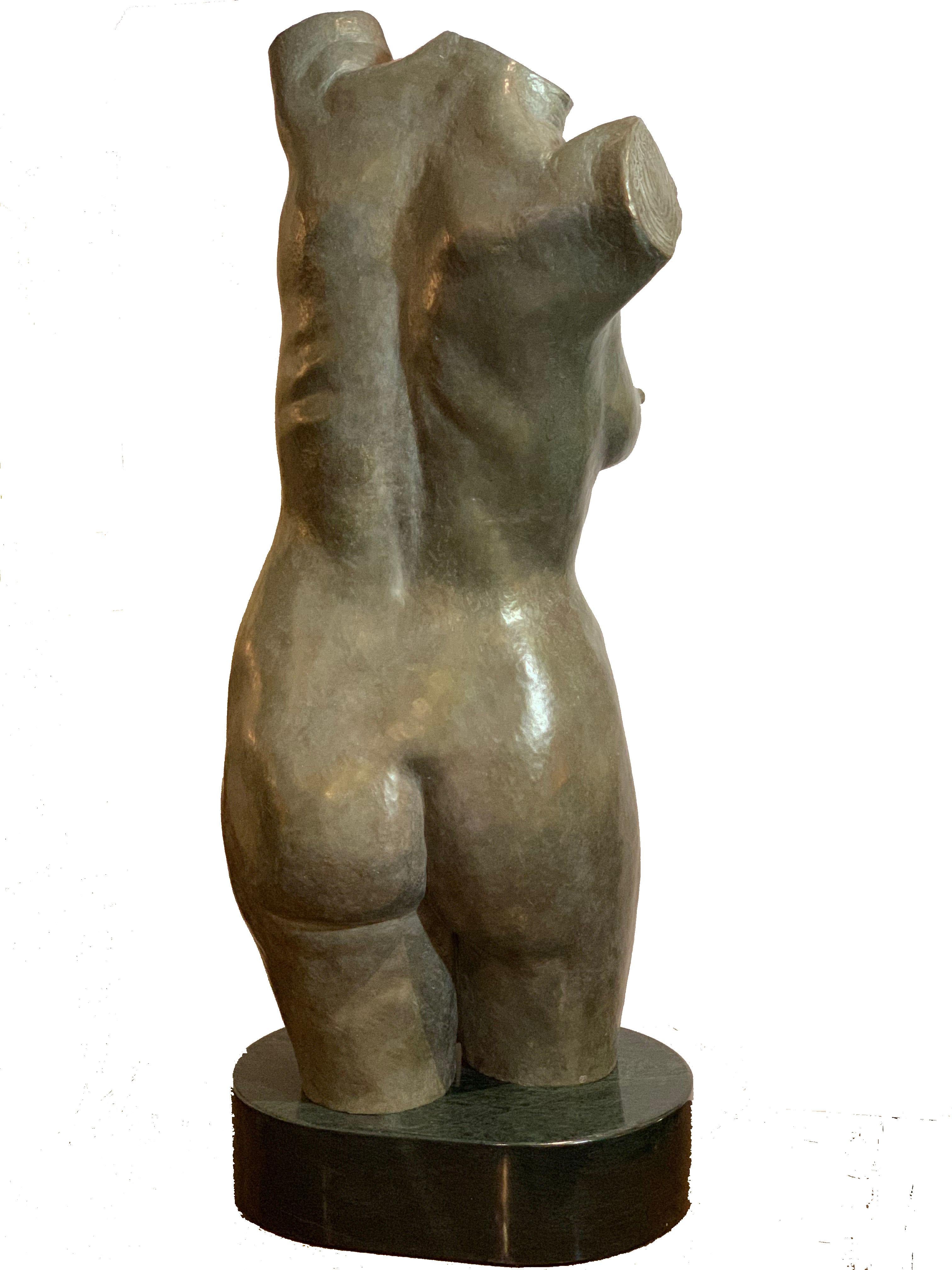 Life-Size Female Bronze Torso by Lawrence M. Ludtke im Zustand „Hervorragend“ in Lambertville, NJ