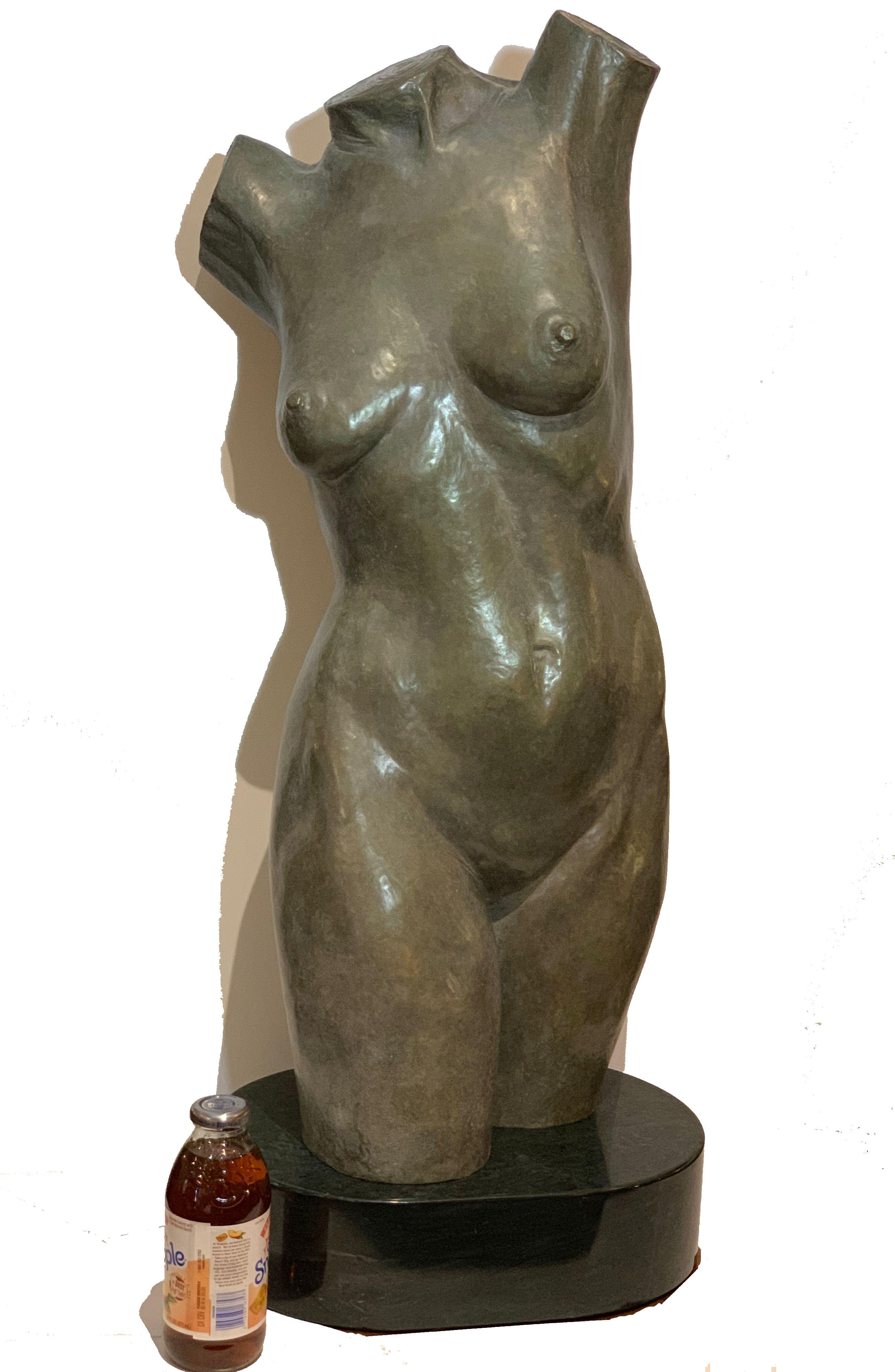 Life-Size Female Bronze Torso by Lawrence M. Ludtke (Ende des 20. Jahrhunderts)
