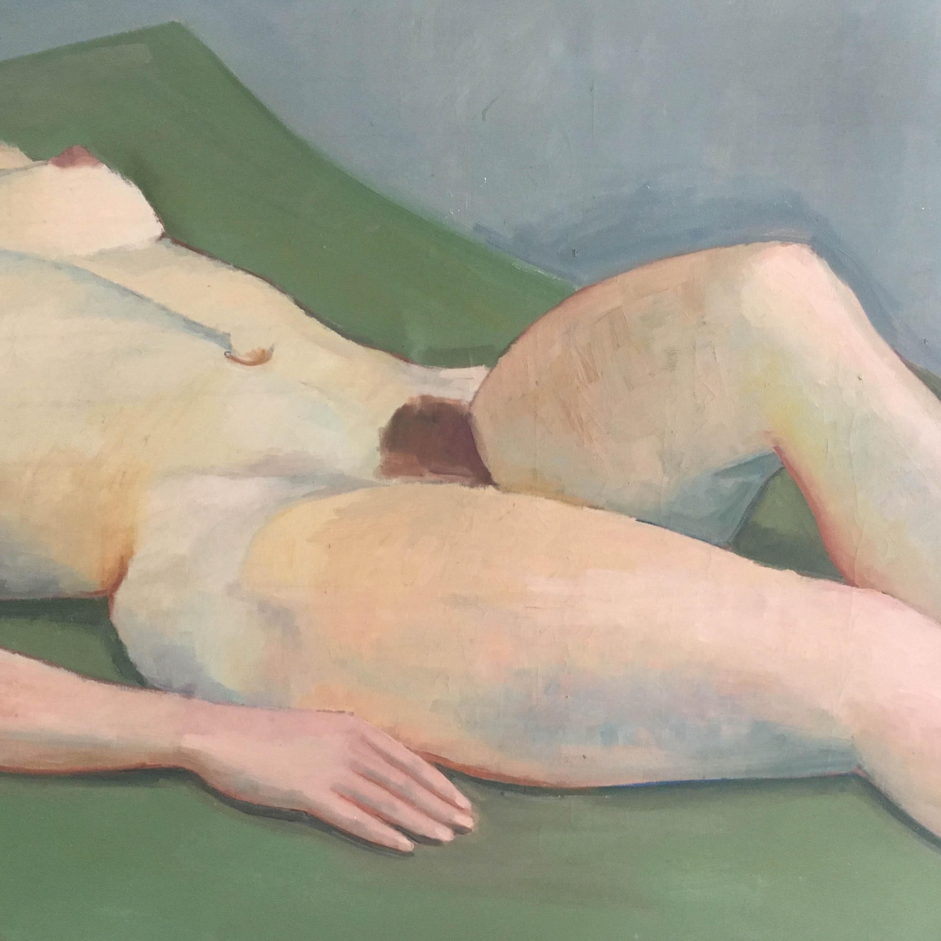 Mid-20th Century Life Size Female Painting, Vienna 1933 For Sale