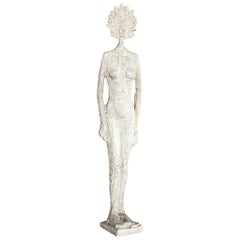 Life-Size Fiberglass Sculpture, in the style of Giacometti. France, 1970s