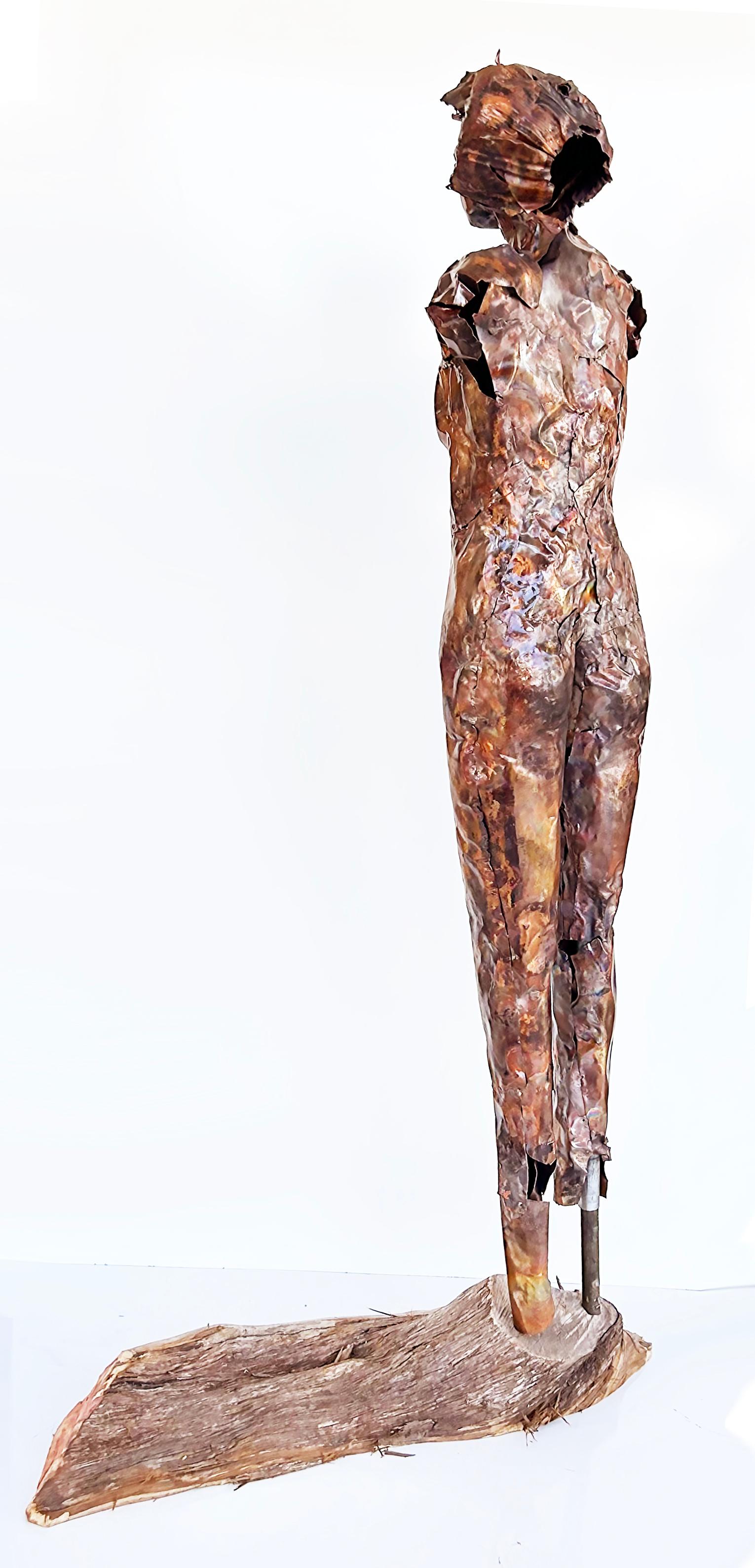 Life-Size Figurative Copper Statue Sculpture by Davis Murphy 4
