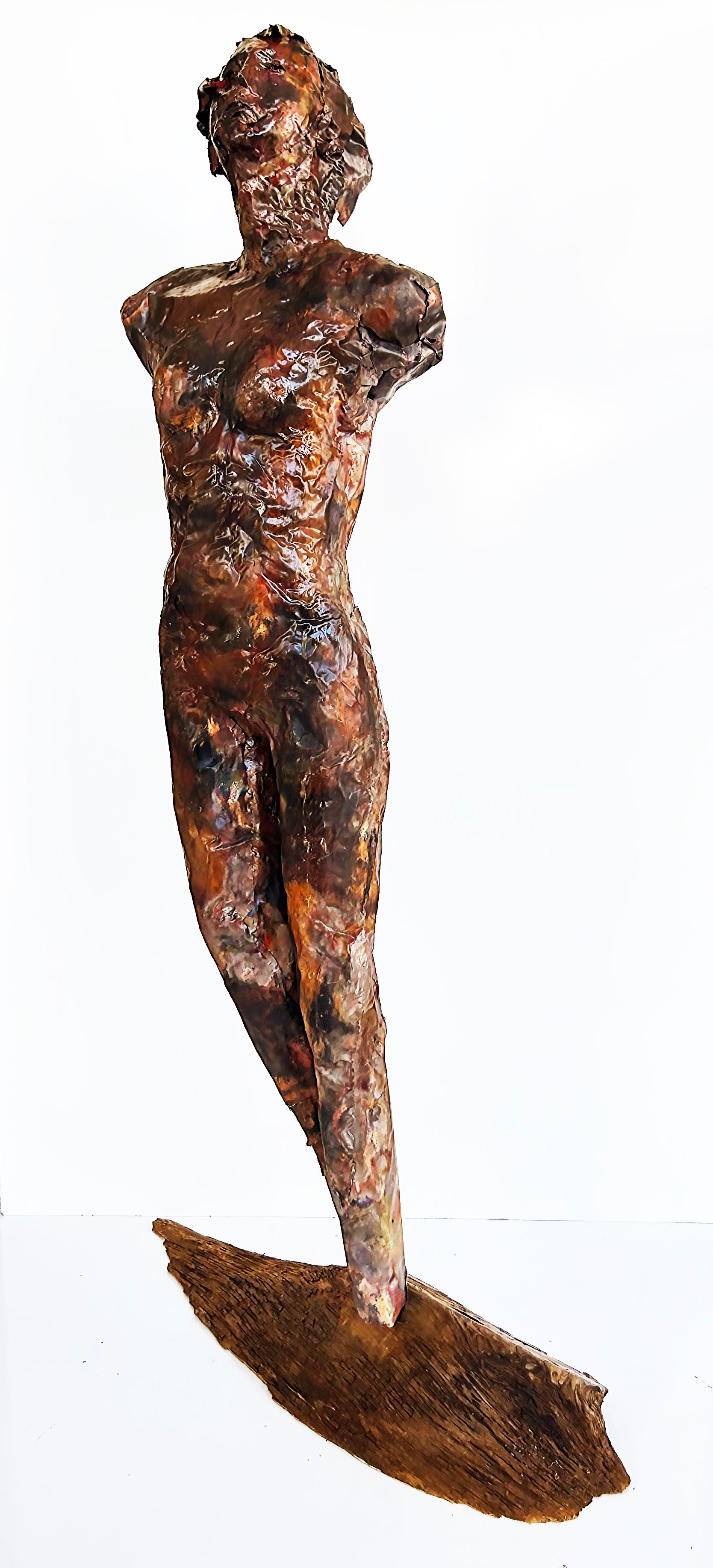 Life-Size Figurative Copper Statue Sculpture by Davis Murphy 4