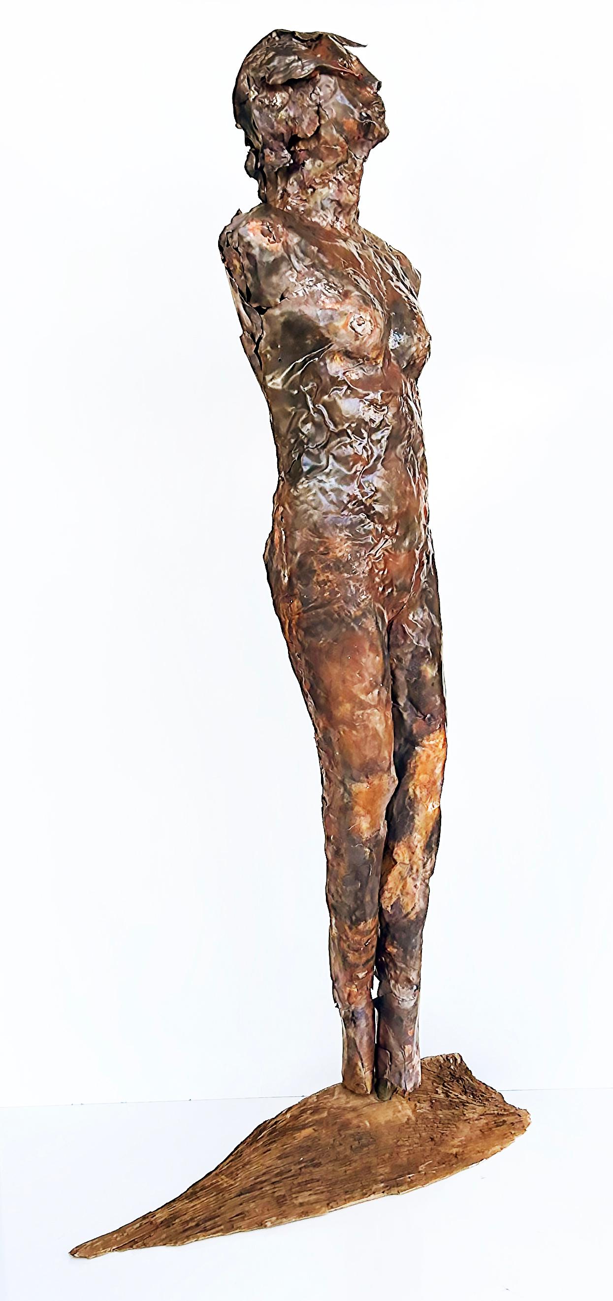 Life-Size Figurative Copper Statue Sculpture by Davis Murphy 1
