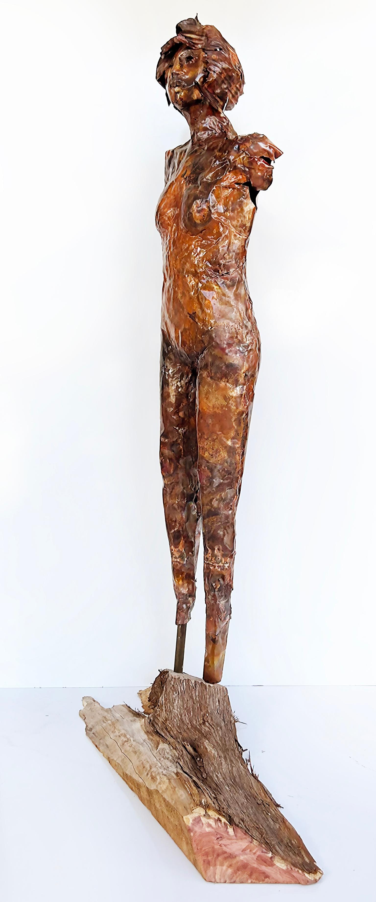 Life-Size Figurative Copper Statue Sculpture by Davis Murphy 3