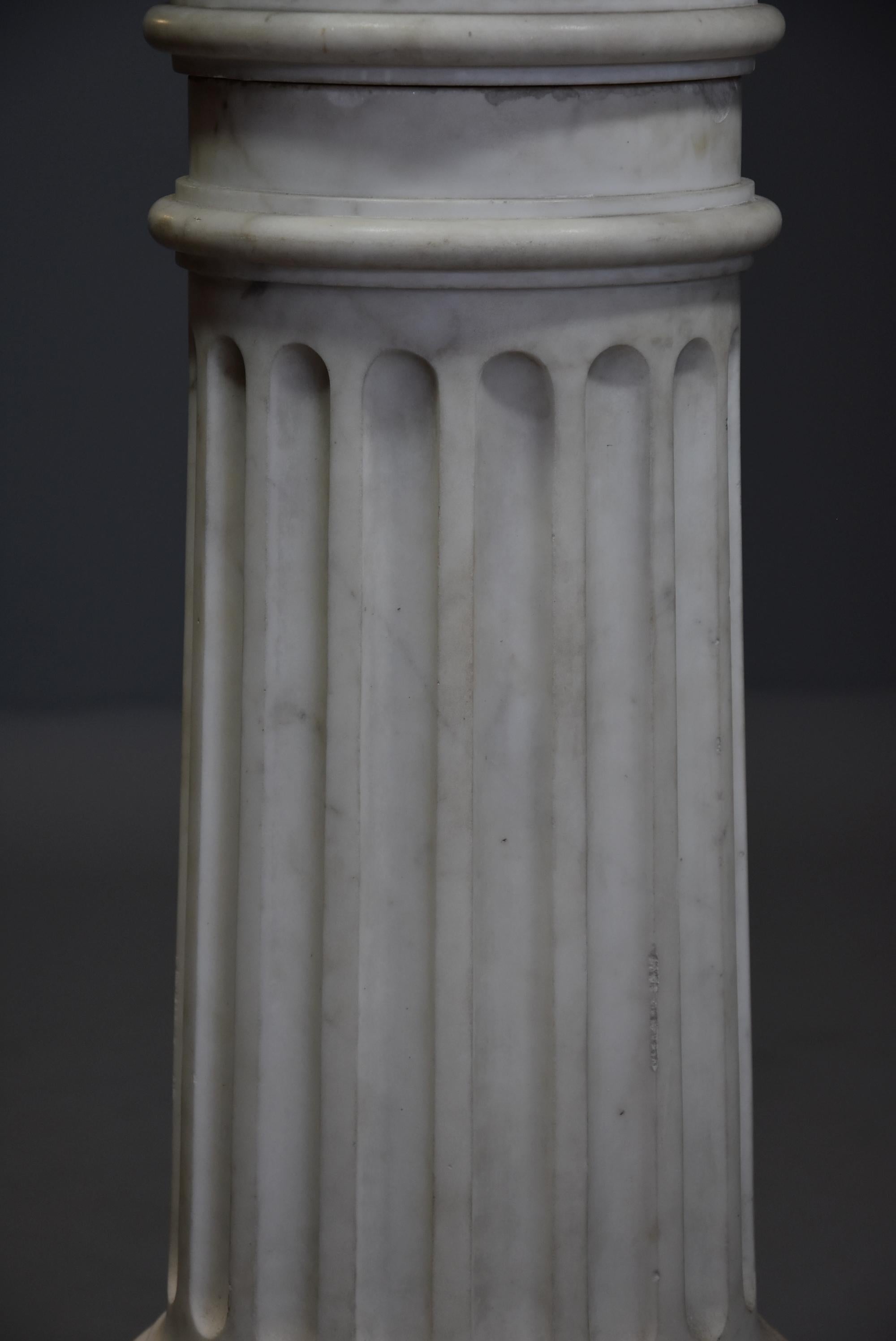 Life-Size Finely Carved Carrara Marble Bust of the Roman Goddess, Ceres 5