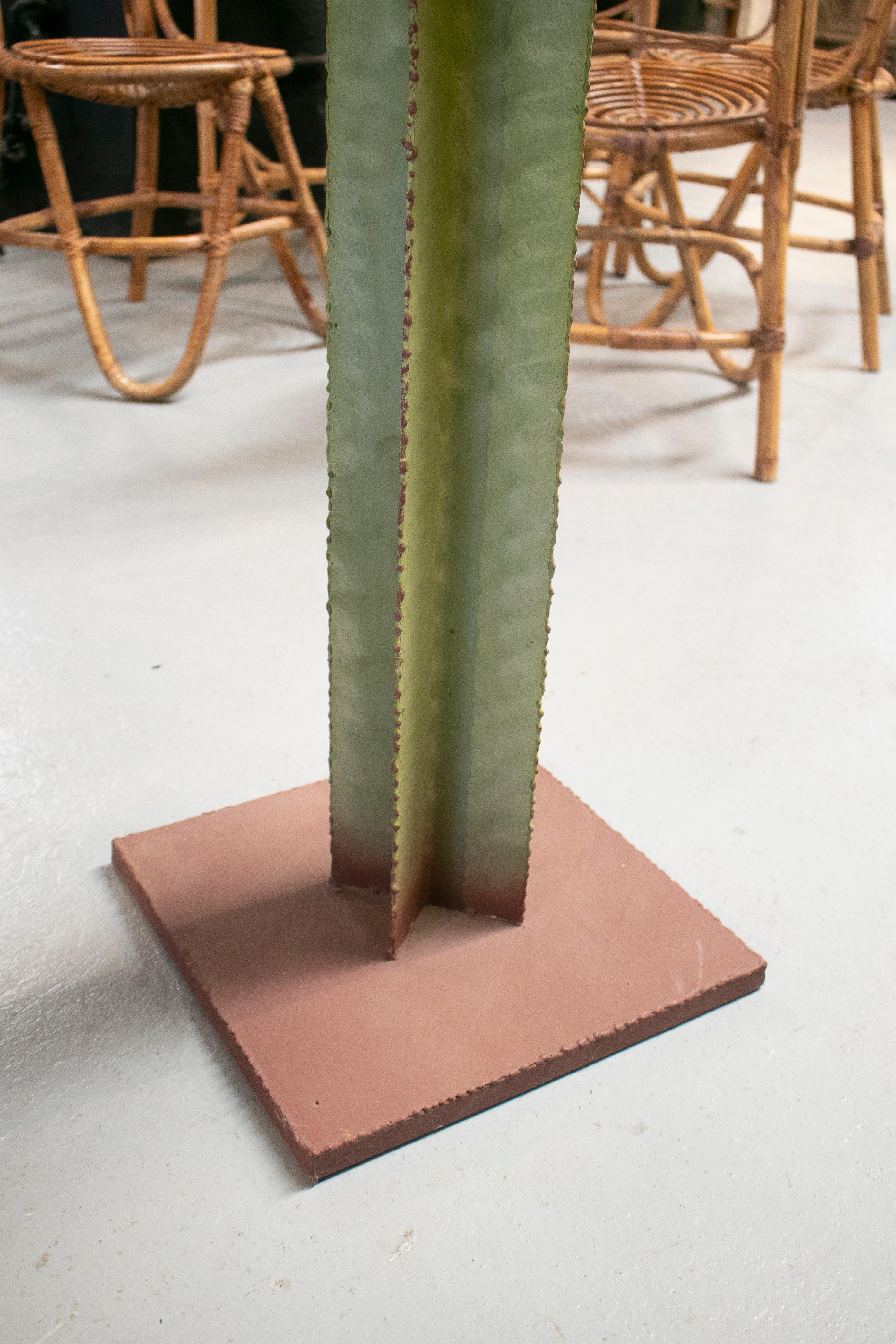 Life-Size Hand Painted Iron Cactus 6