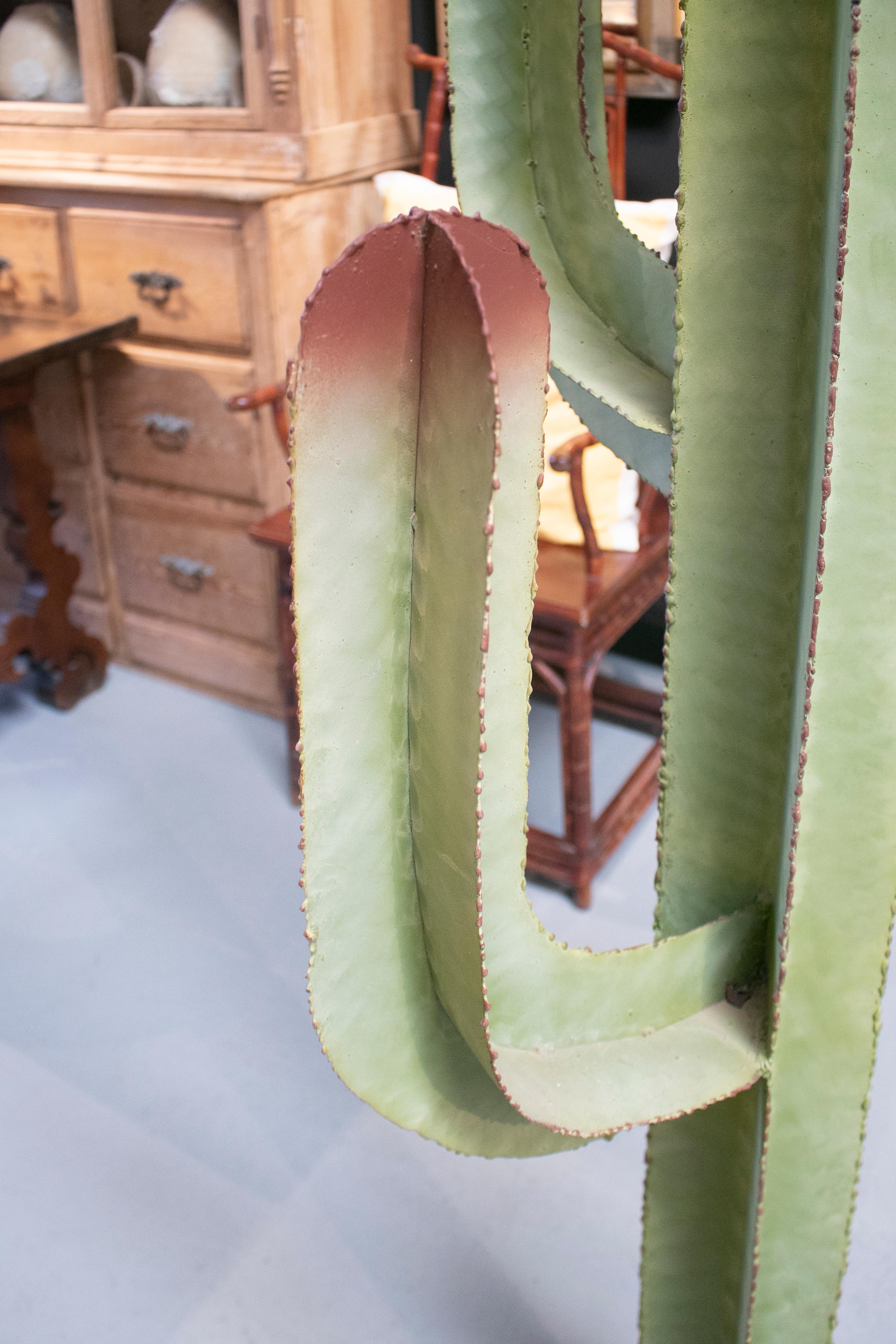 Life-Size Hand Painted Iron Cactus 4