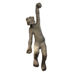 Escultura colgante de mono de fibra de vidrio de tamaño natural