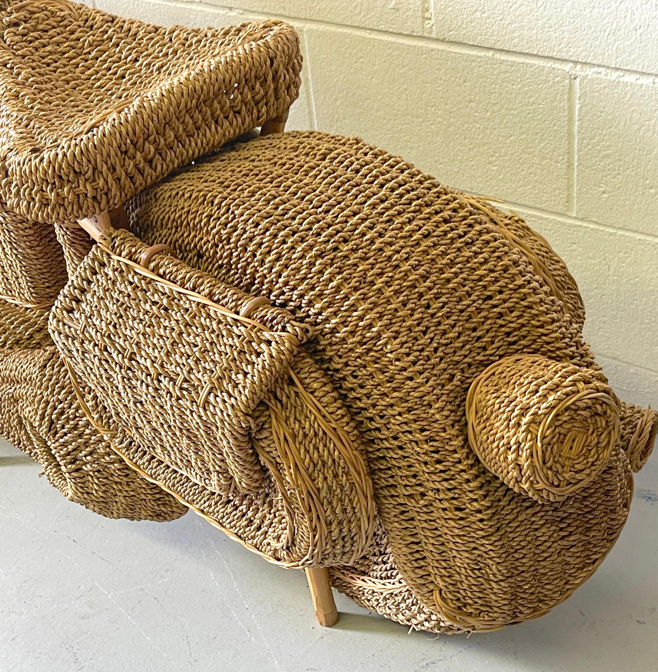 Life Size Harley Davidson Rattan Model of a Motorcycle, Attributed to Tom Dixon For Sale 3