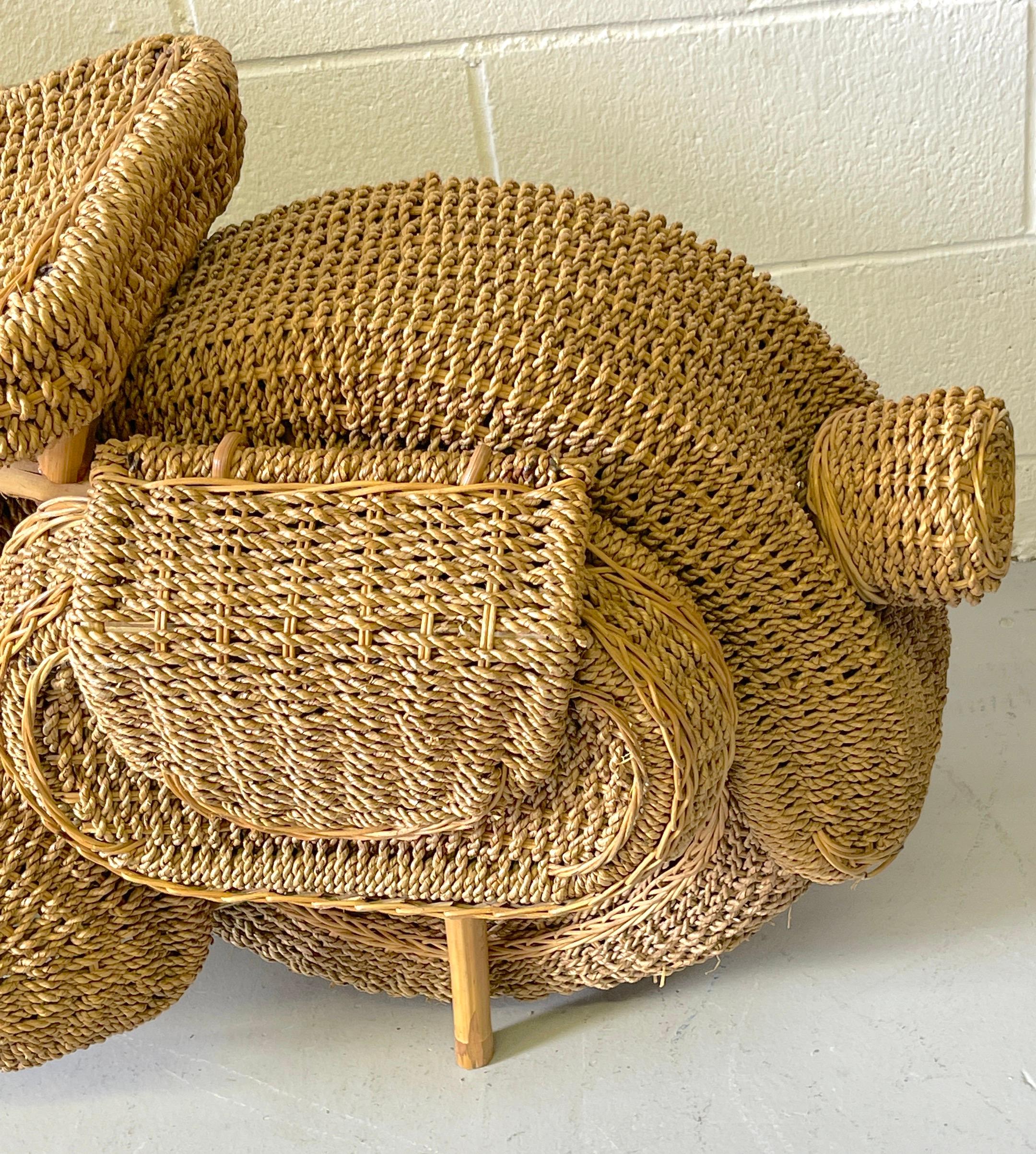 Life Size Harley Davidson Rattan Model of a Motorcycle, Attributed to Tom Dixon For Sale 2