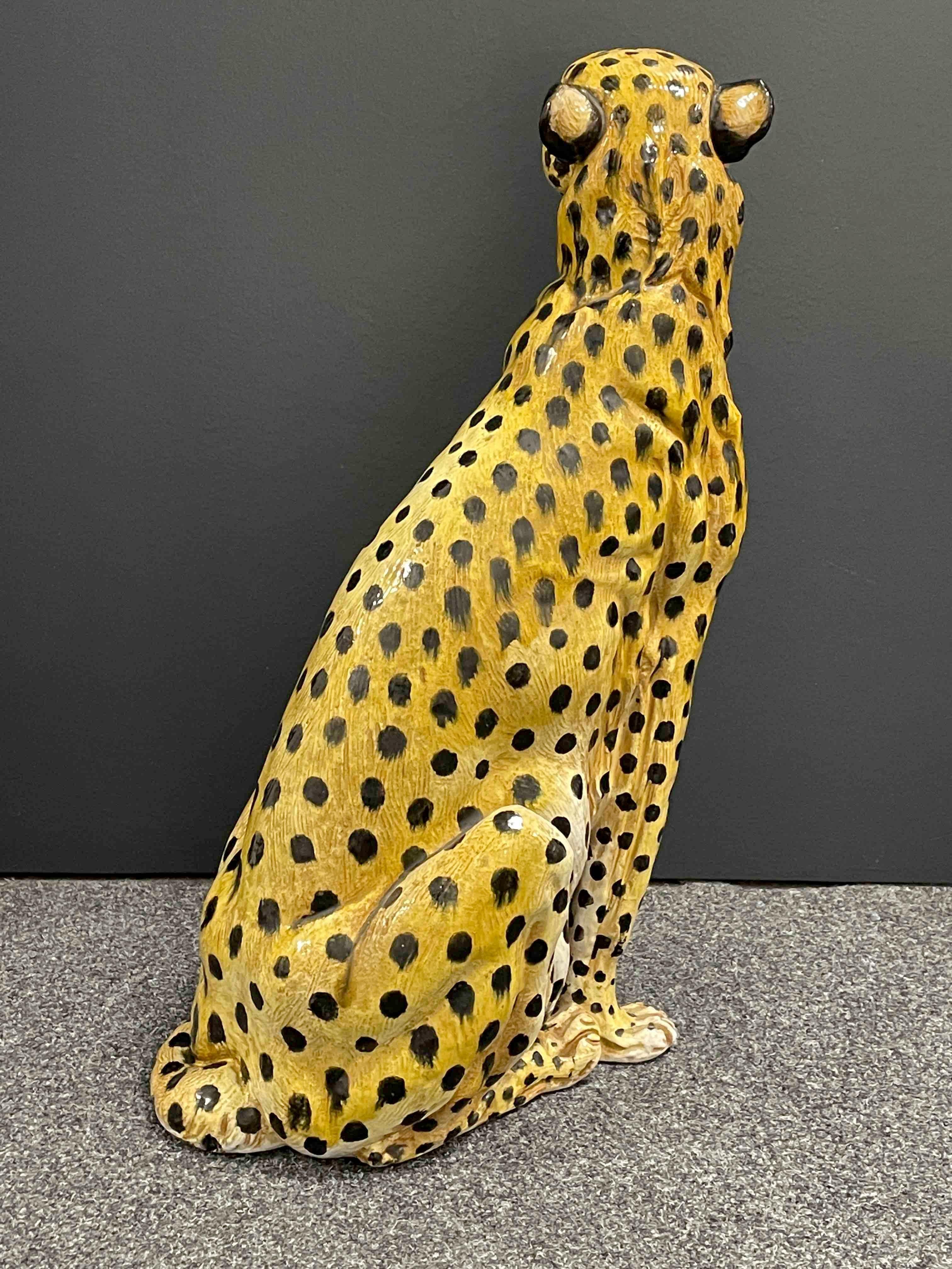 life size cheetah statue