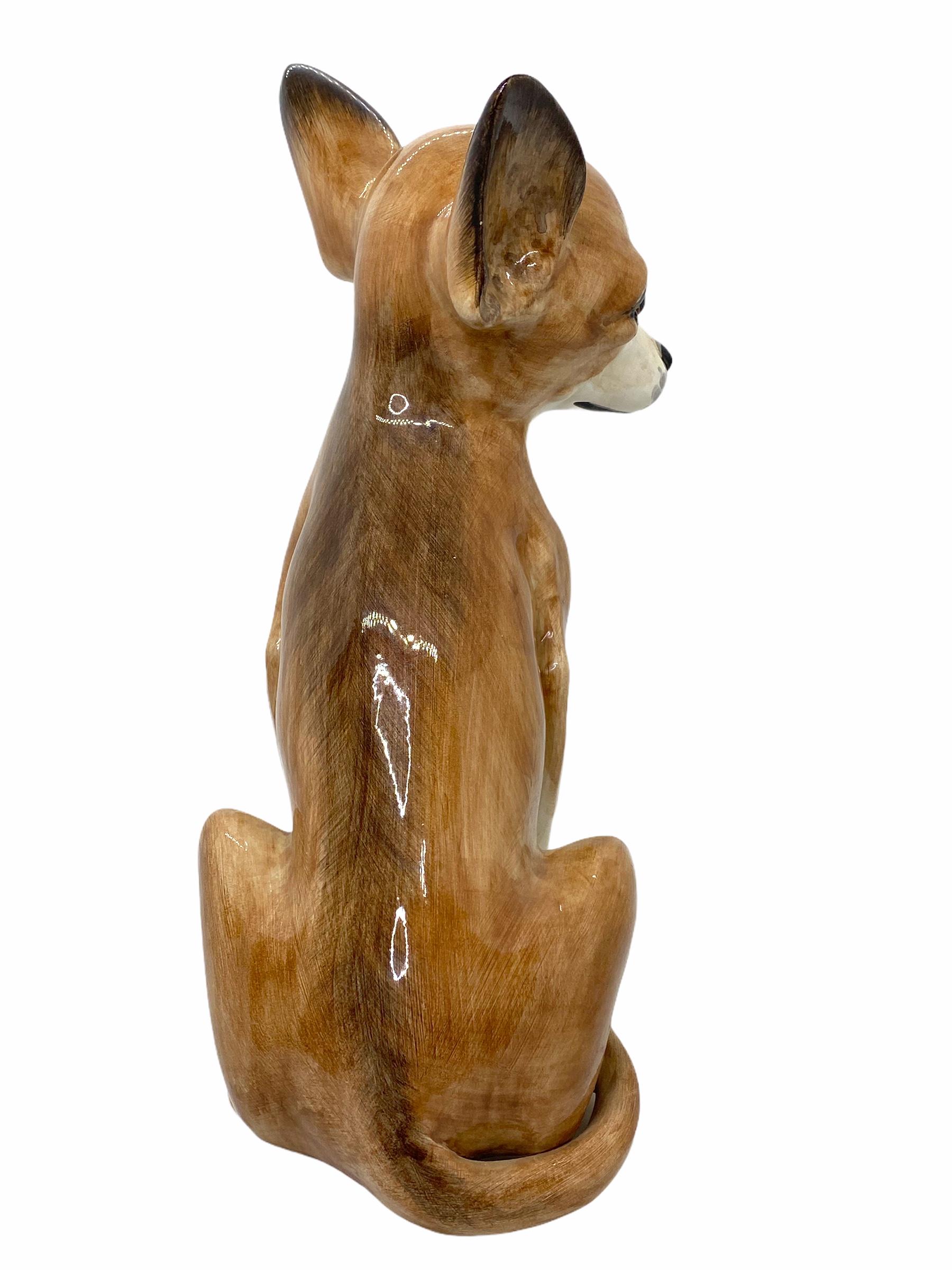 life-size chihuahua statue