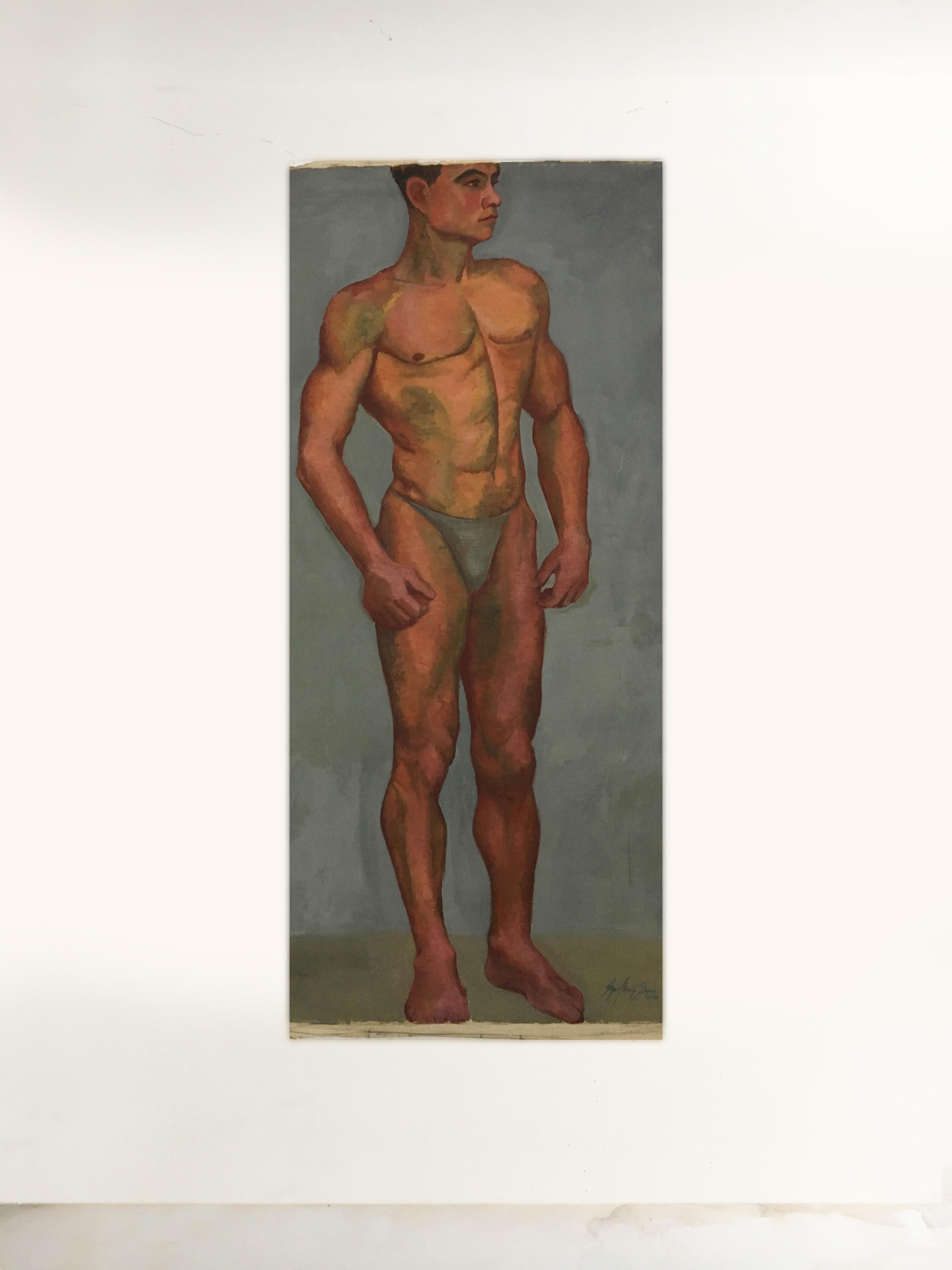 Life Size Male Painting, Vienna 1933

 