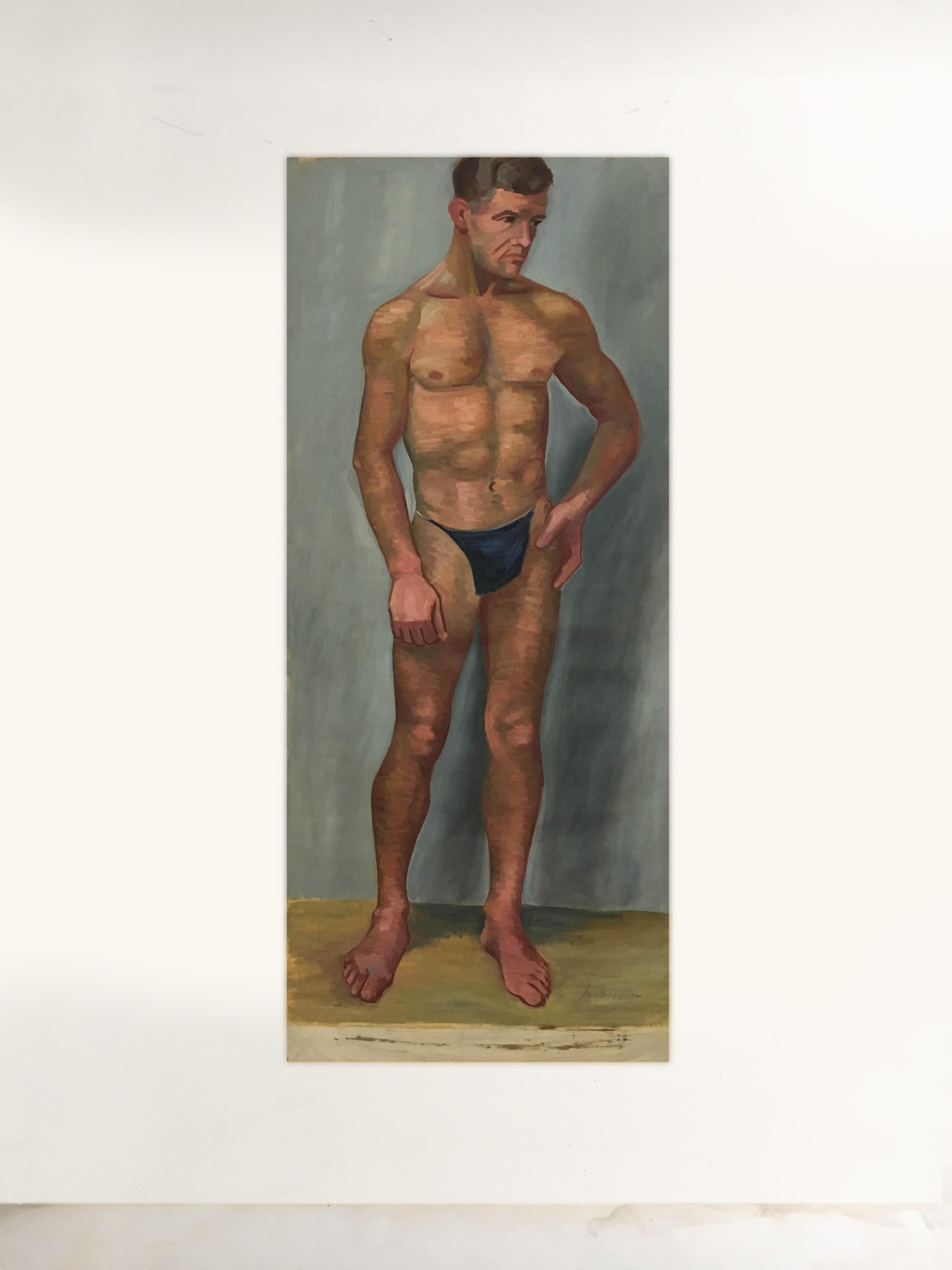 Other Life Size Male Painting, Vienna 1933 For Sale