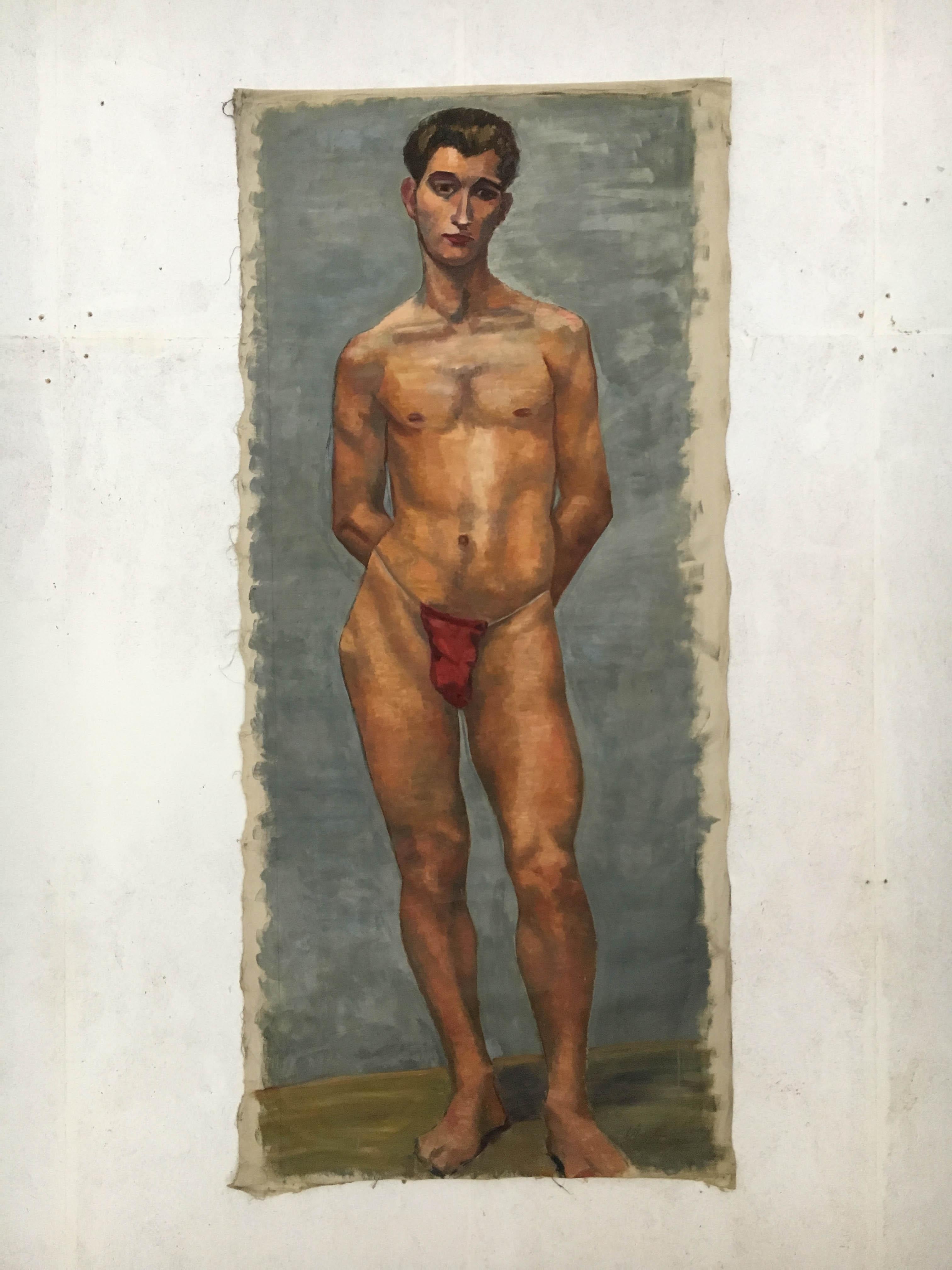 Other Life-Size Male Painting, Vienna, 1933 For Sale