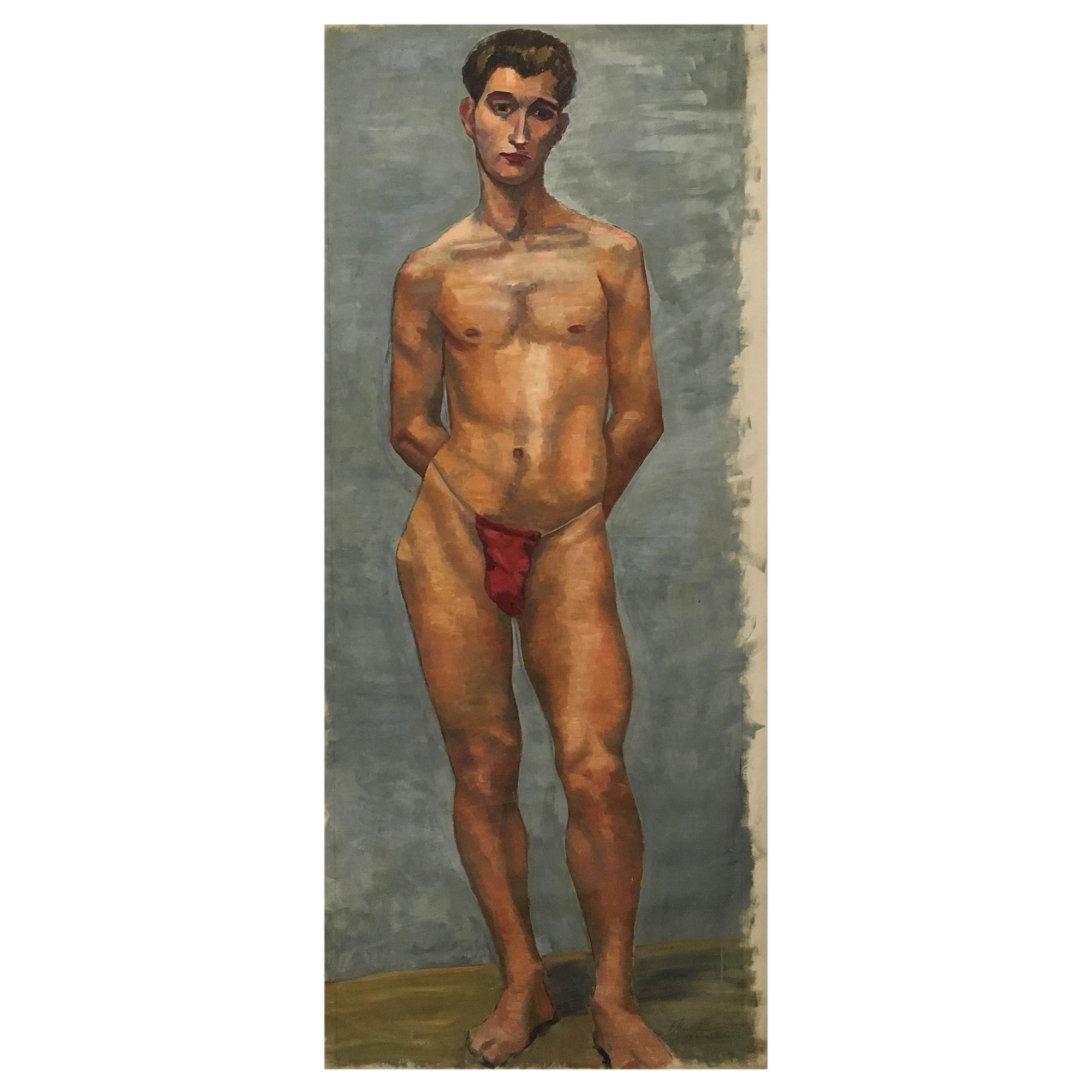Life-Size Male Painting, Vienna, 1933 For Sale
