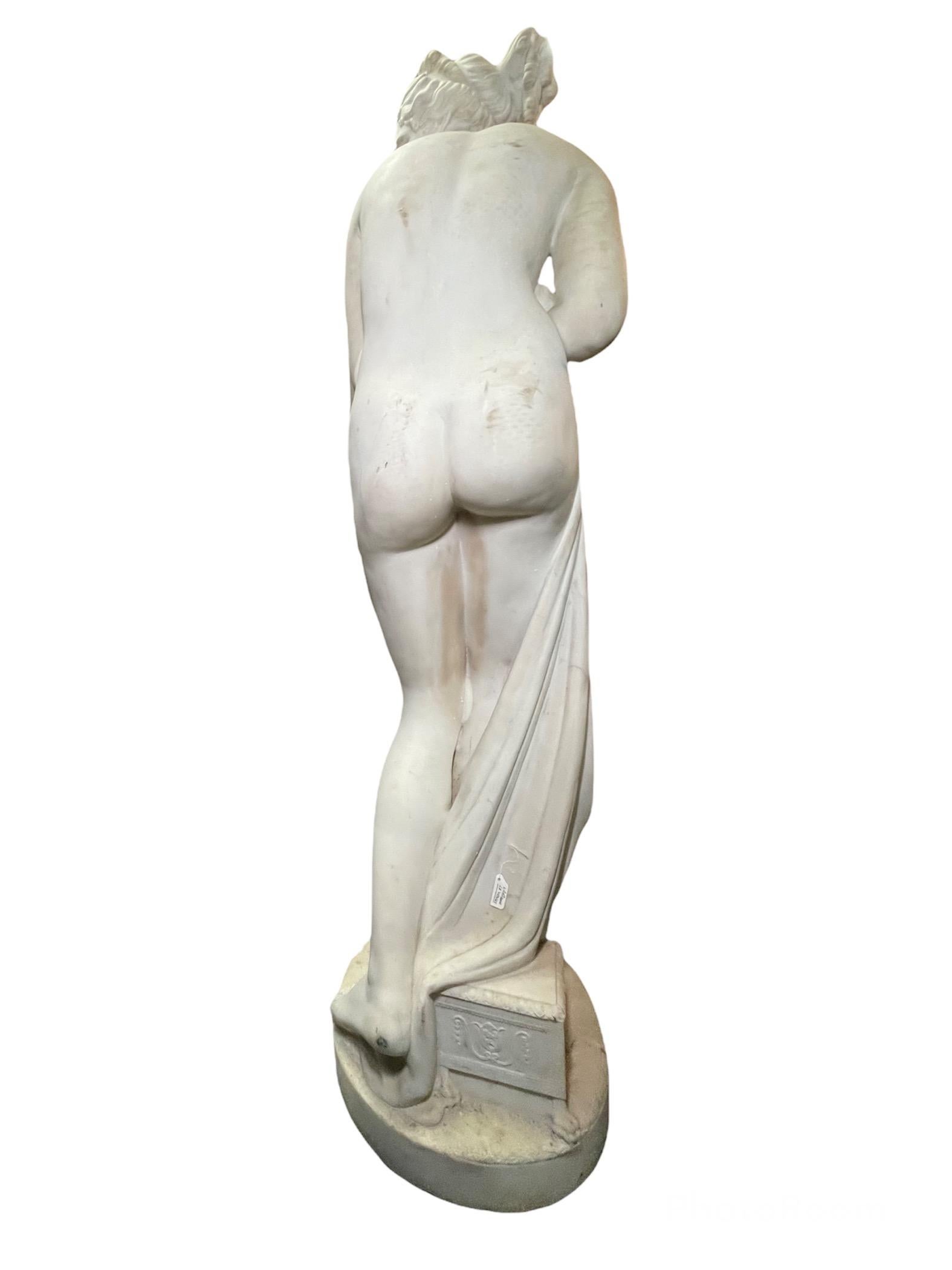 Life Size Marble Sculpture of Venus After “La Venus Italica” For Sale 3