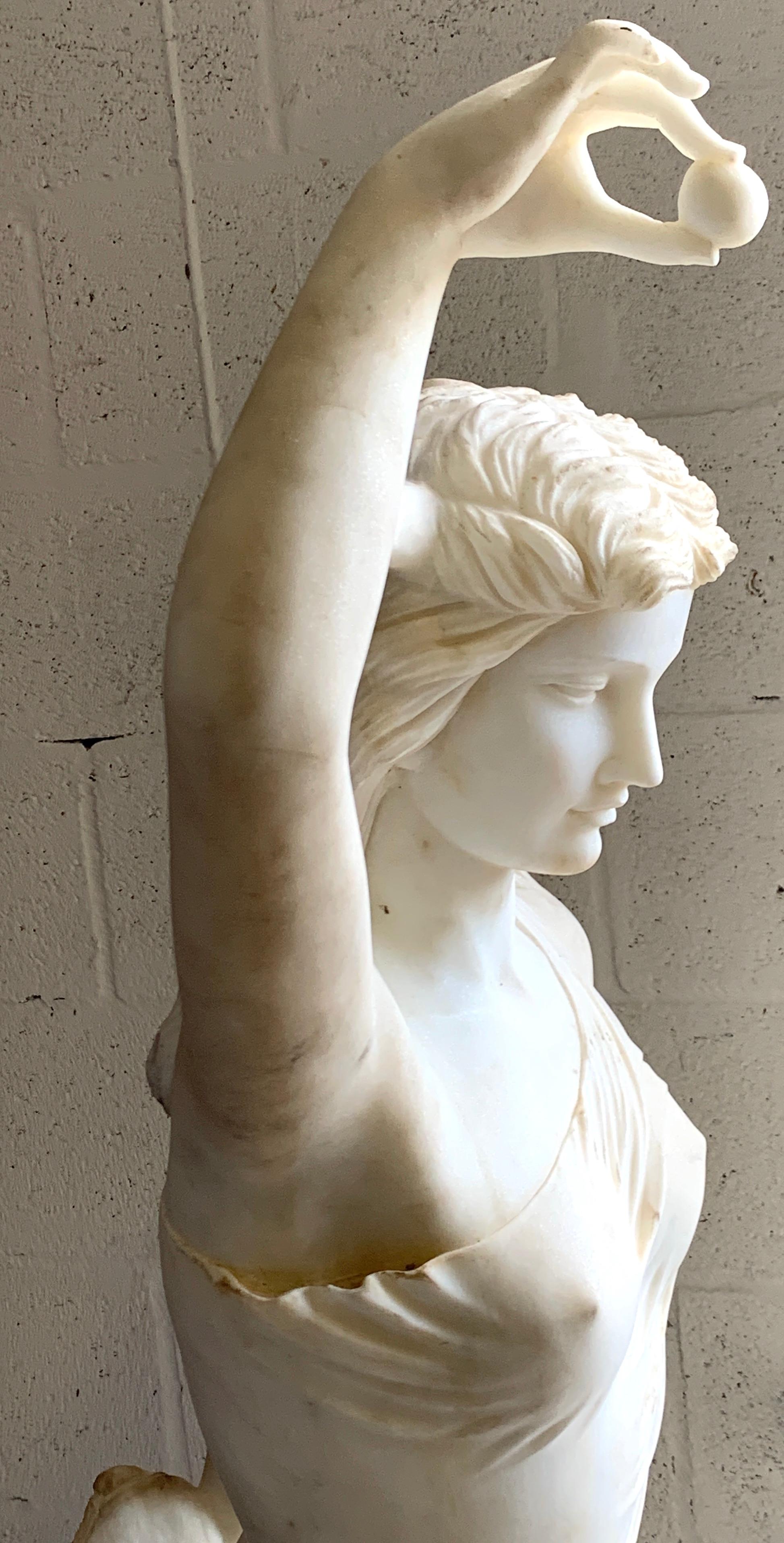 Life-Size Marble Sculpture of Venus with Pearl, Provenance Celine Dion 2