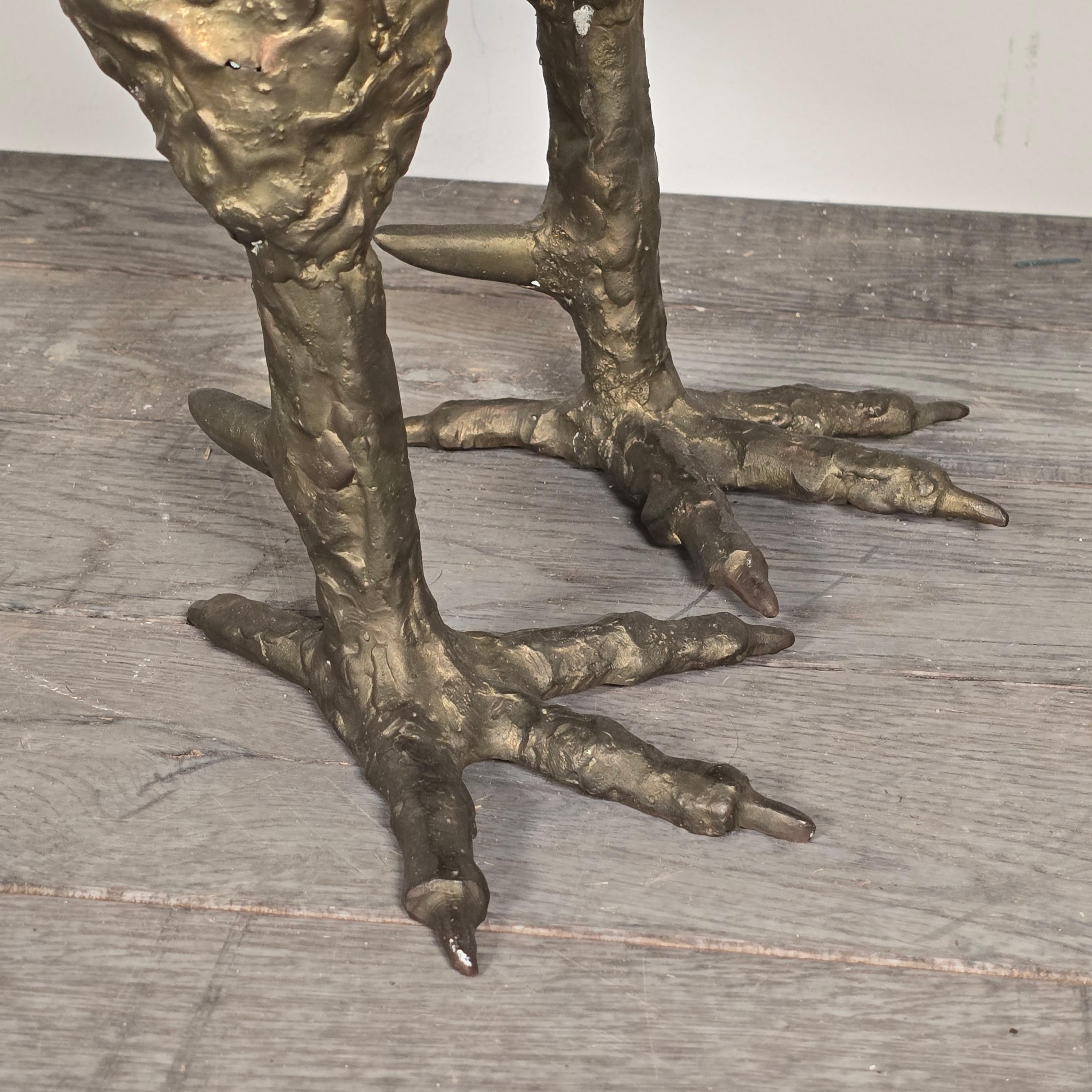 Scultura di gallo in bronzo battuto a mano, a grandezza naturale, Coates, circa anni '60 in vendita 3