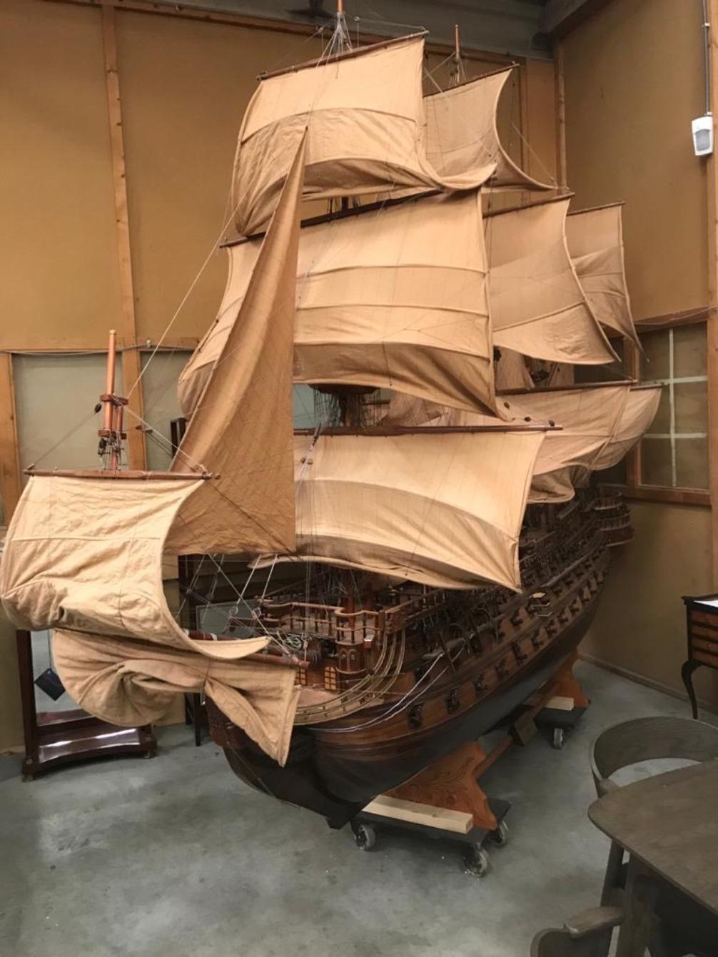 This is a new and exclusive edition of the San Felipe, The ornaments on her body made her more beautiful than any other ships at her time. Thus, to recapture the beauty of this ship into the model, we have used only quality mahogany, the highest