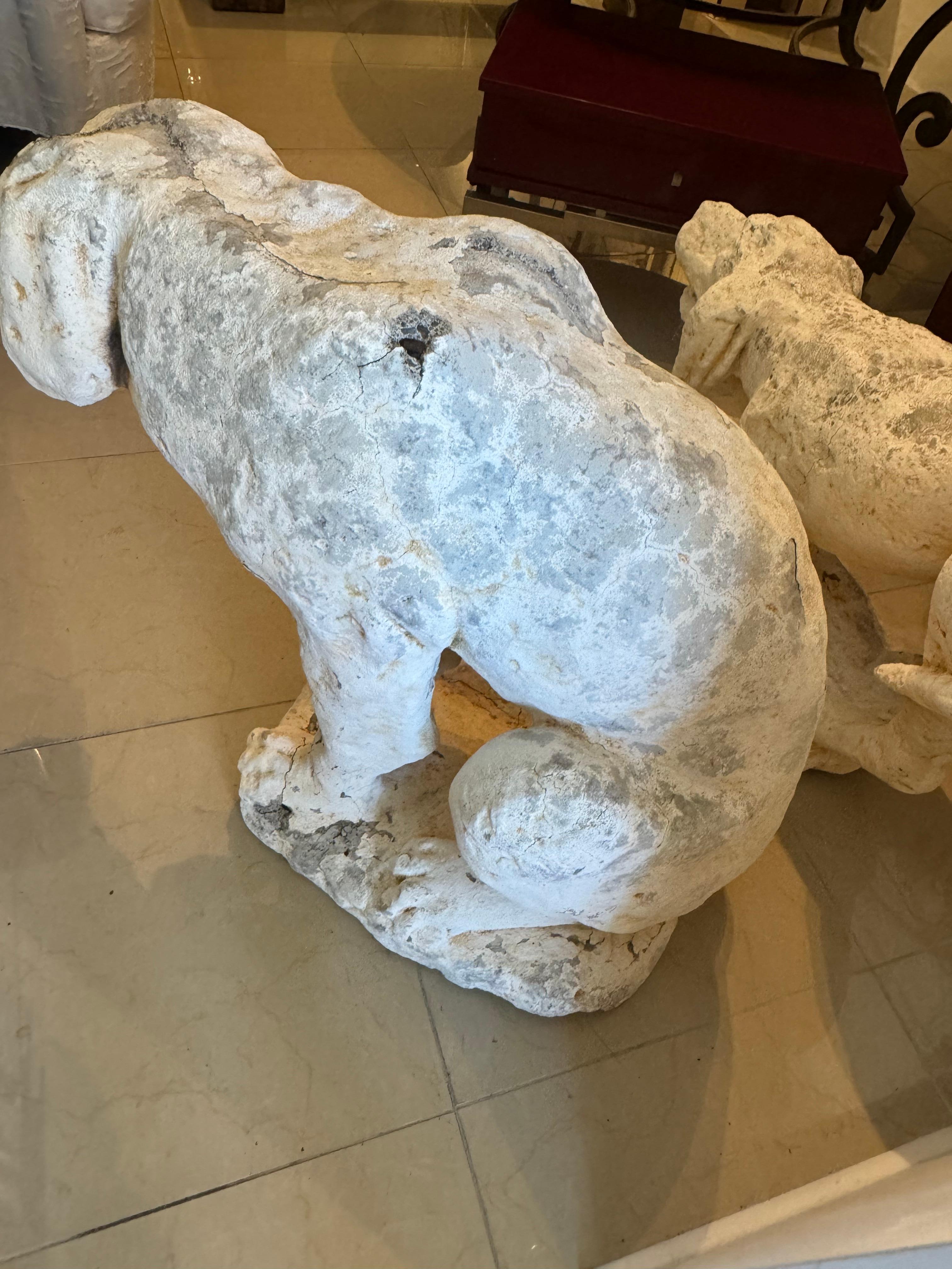 Pareja De Perros De Tamaño Natural Estadounidense en venta