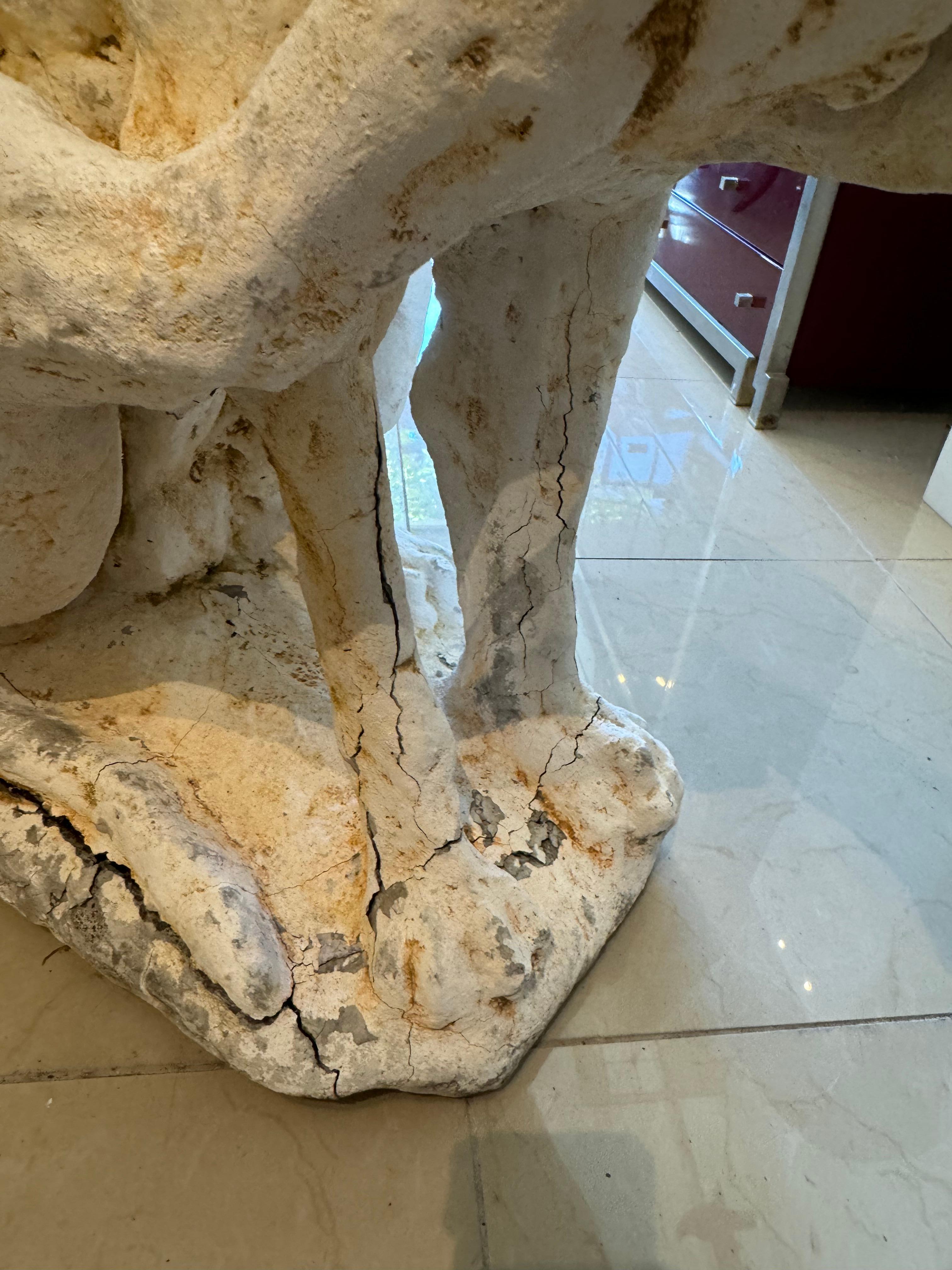 Pareja De Perros De Tamaño Natural Concreto en venta